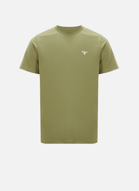 Schlichtes Baumwoll-T-Shirt GrünBARBOUR 