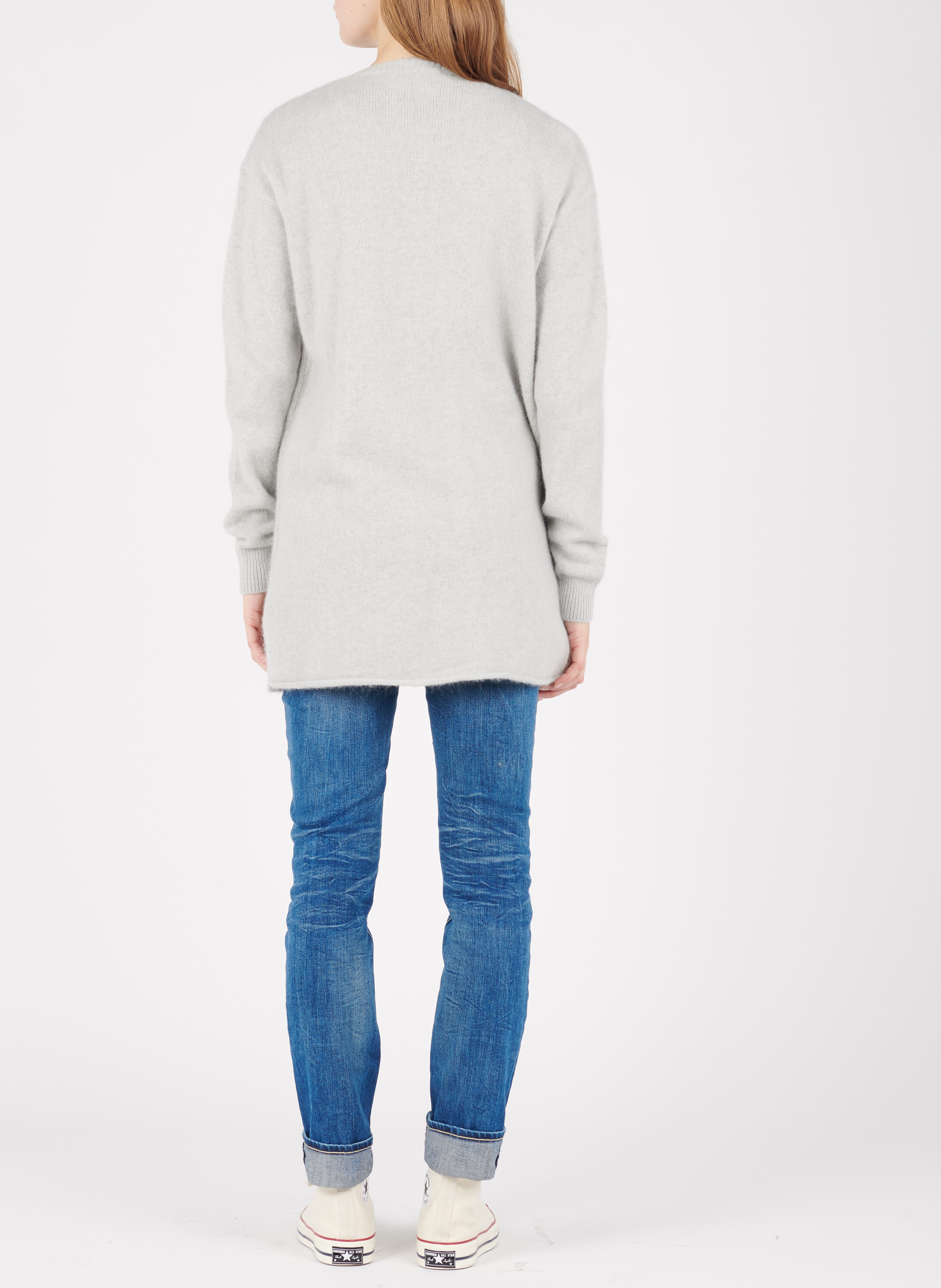 Tee-shirt col rond en coton mélangé jacksonville AMERICAN VINTAGE Gris