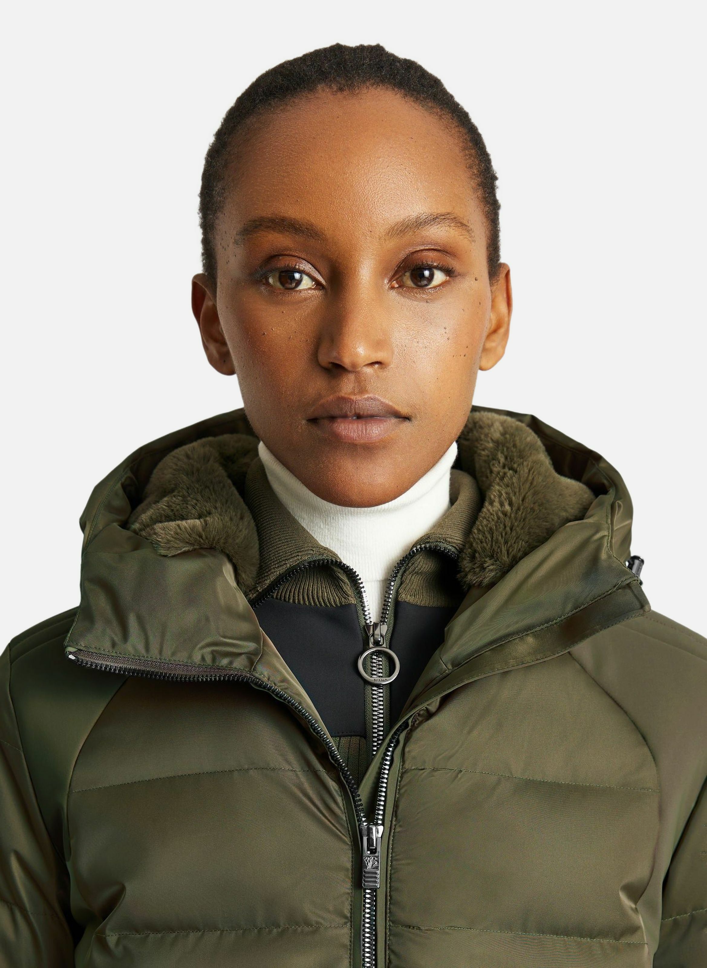 Veste de ski maela col capuche coupe regular FUSALP Vert