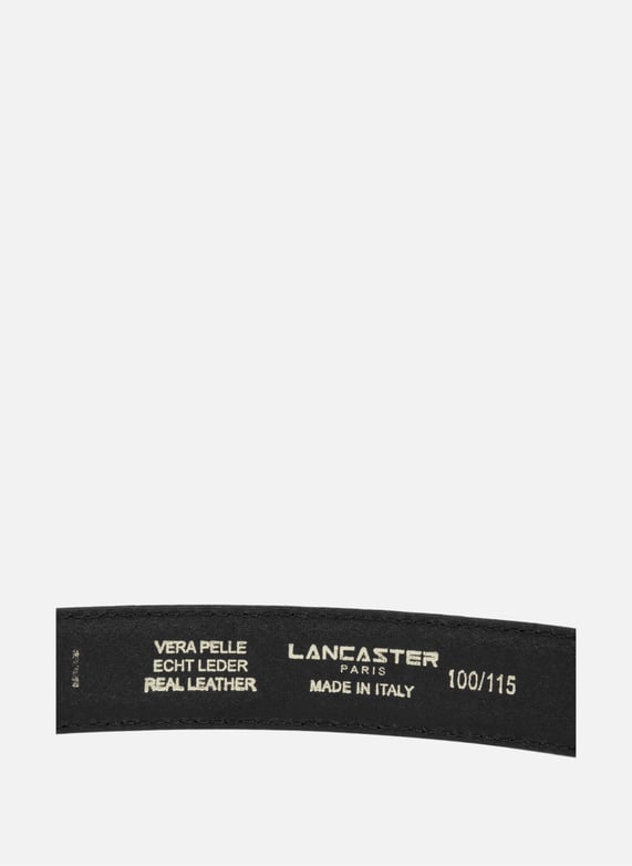 Belt - Ceinture Cuir Croco Femme | Black by LANCASTER Belt - Ceinture Cuir Croco Femme Black