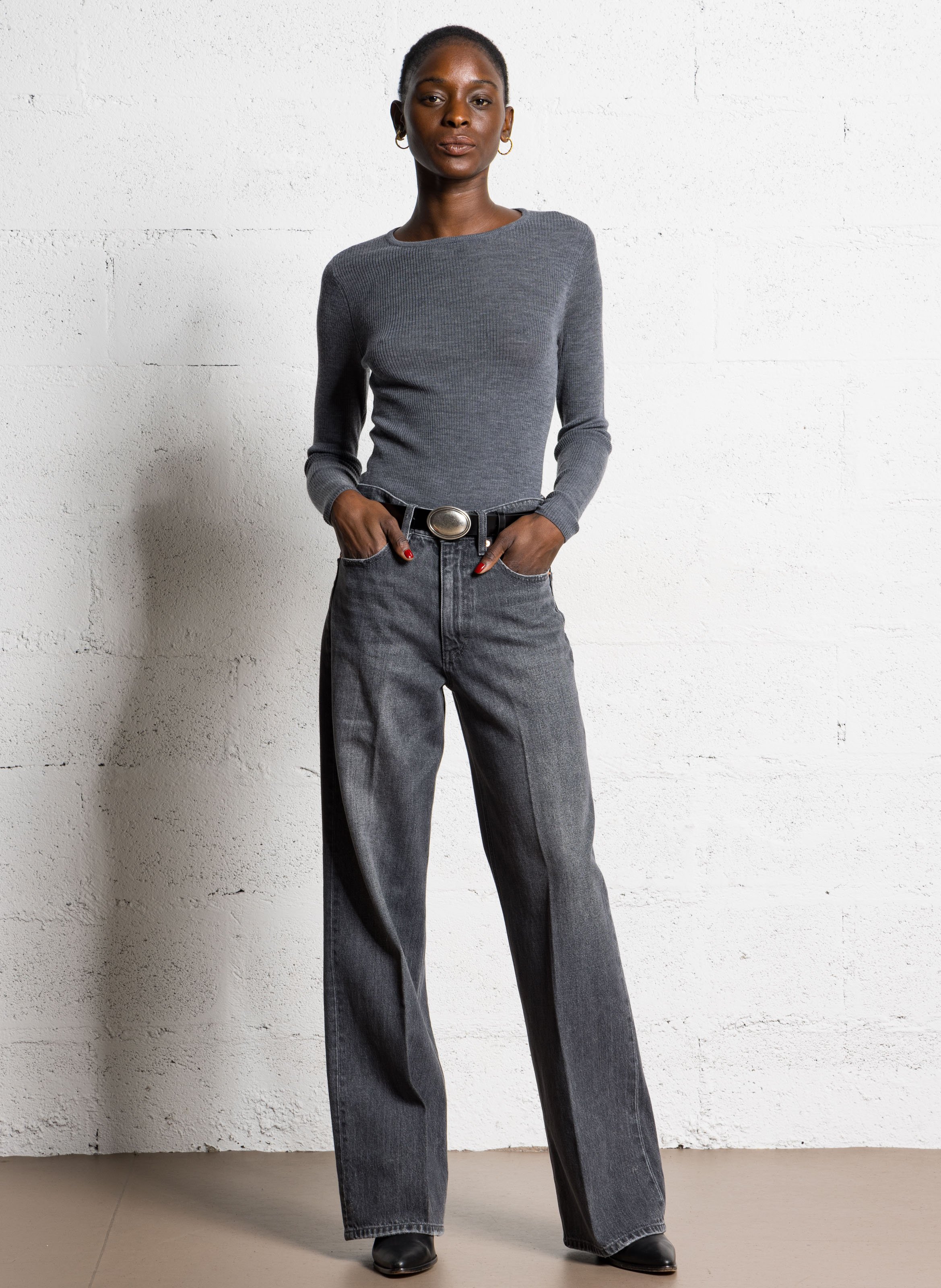 Ceinture en cuir IKKS Noir