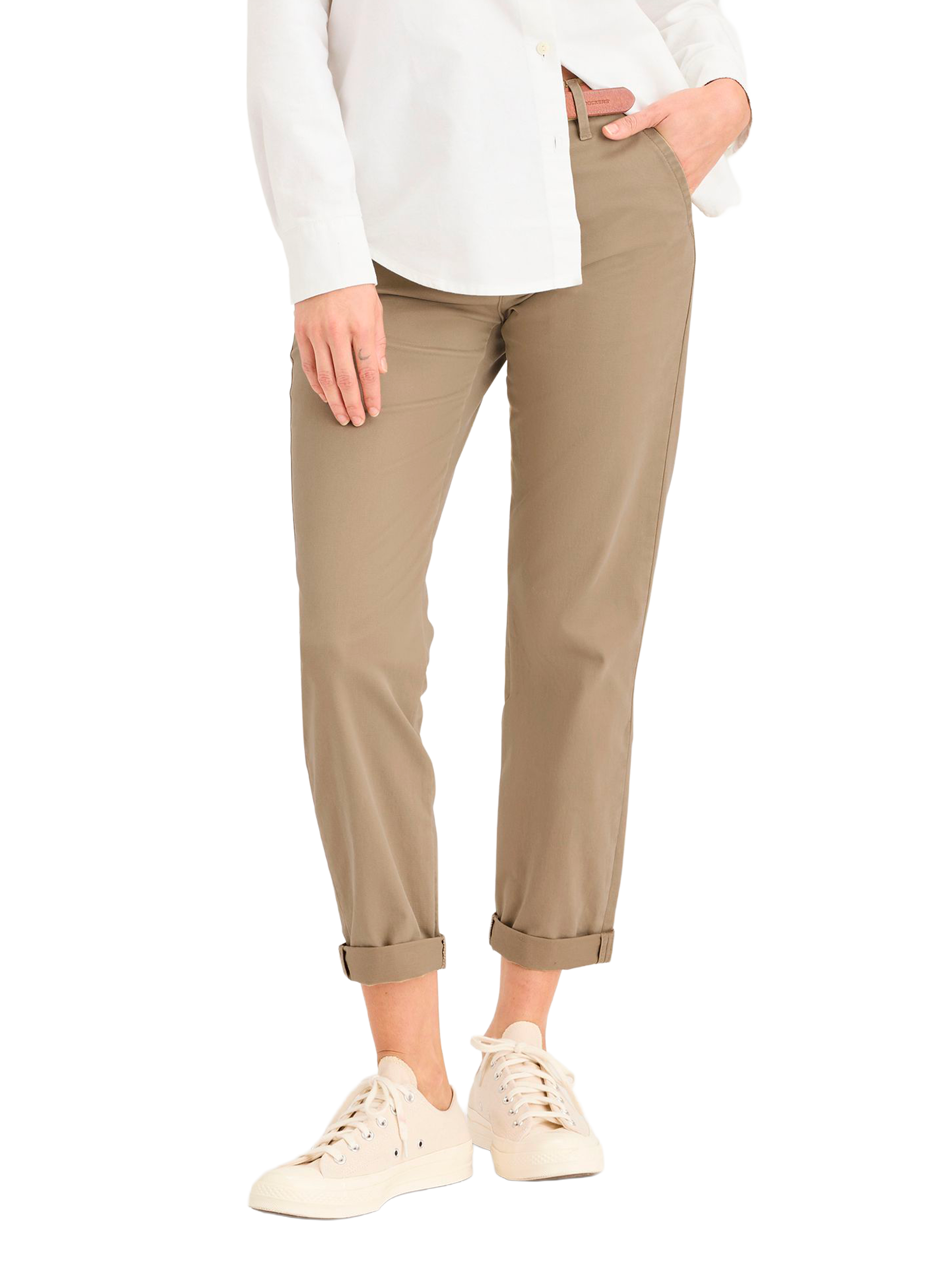 DOCKERS Cotton Trousers Beige