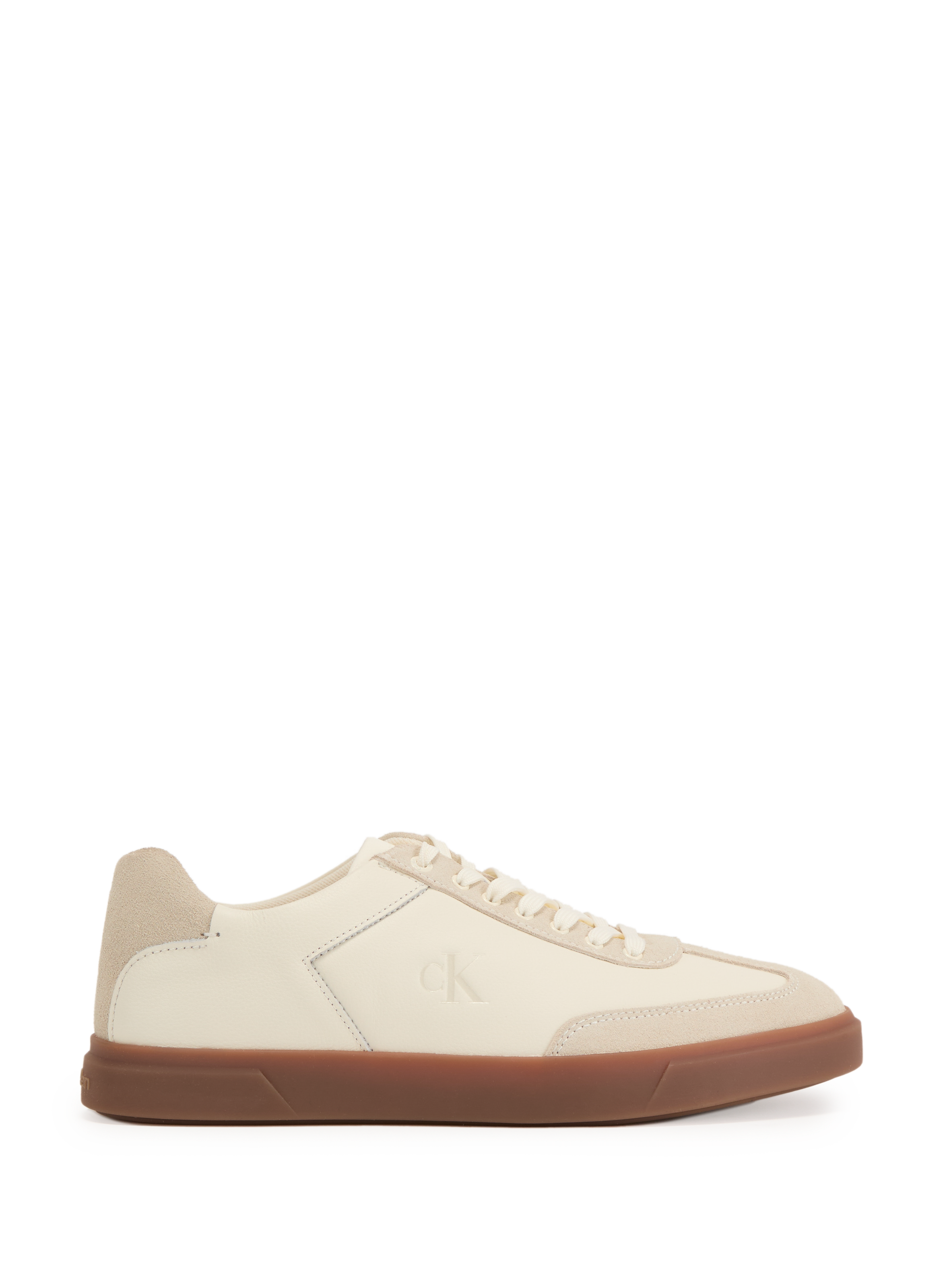 CALVIN KLEIN Baskets en cuir  Beige
