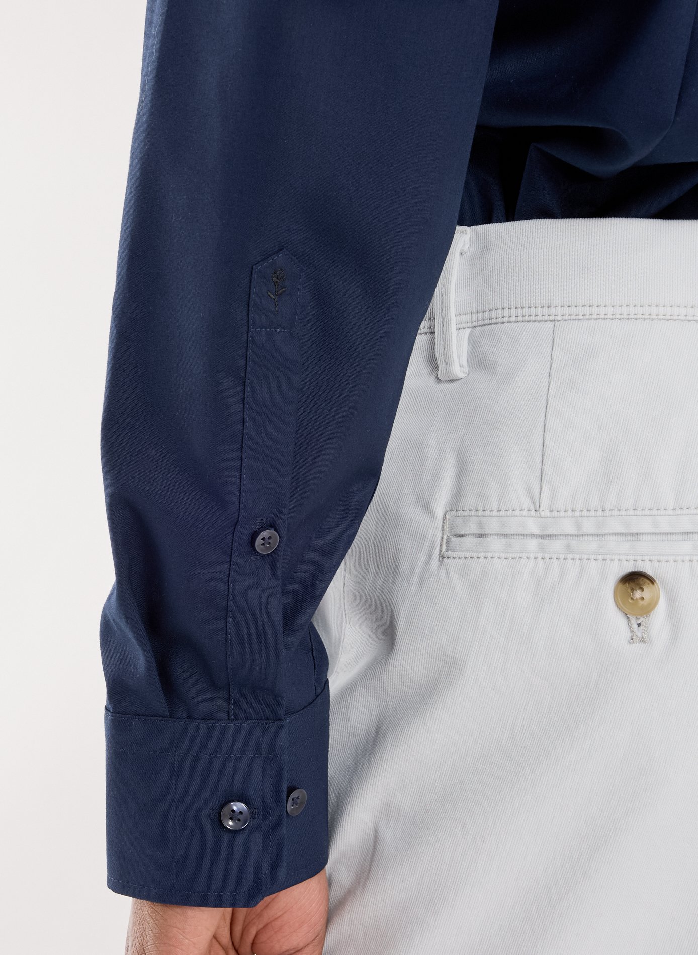 Chemise slim à col classique en coton SEIDENSTICKER Bleu