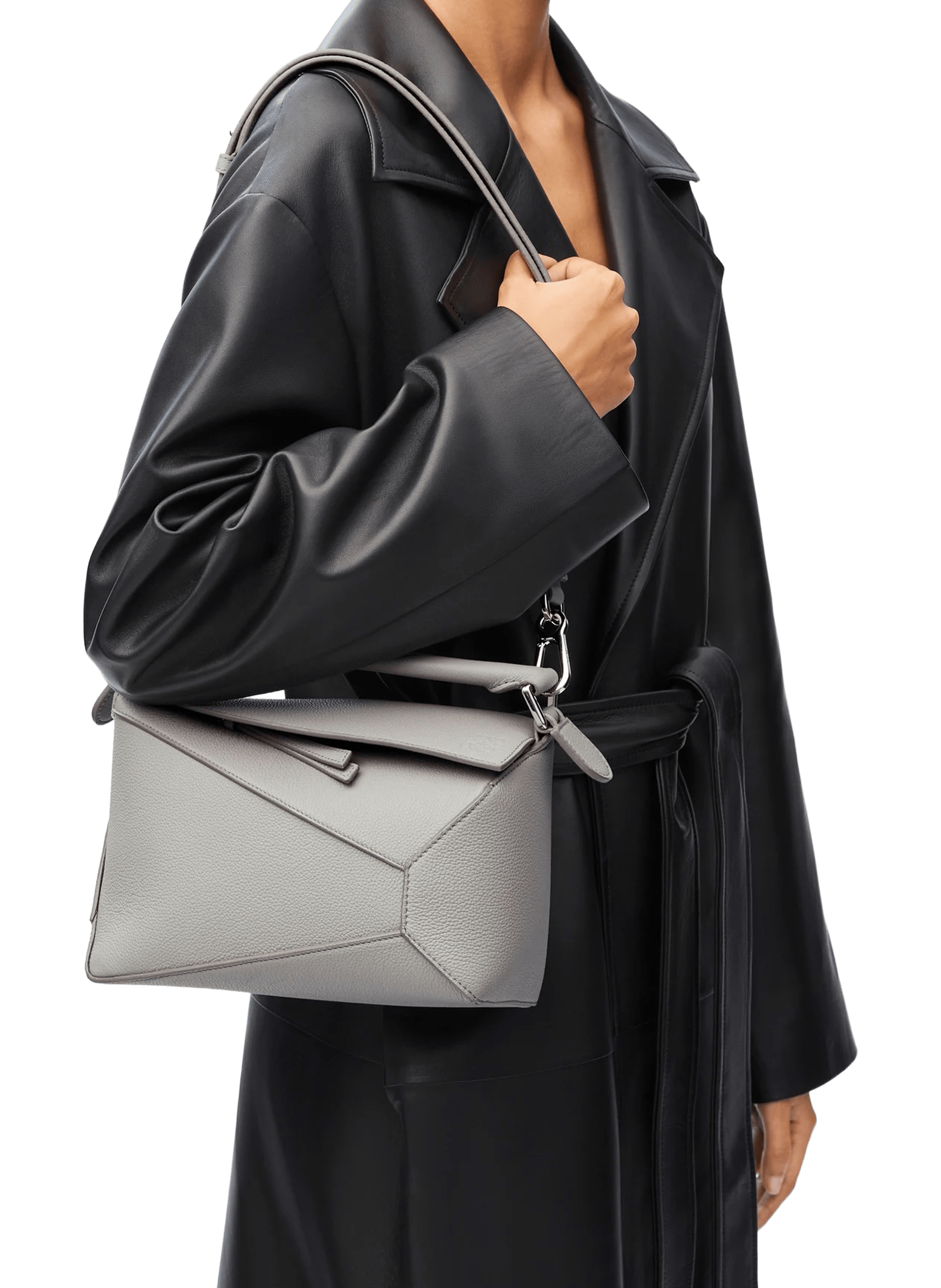 Small Puzzle Bag in soft grained calf leather LOEWE Grey