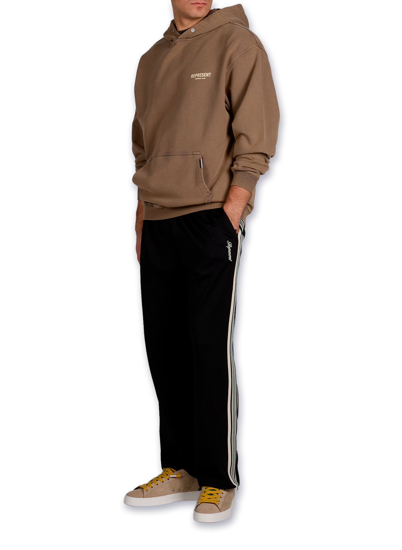 Cotton hoodie REPRESENT Beige