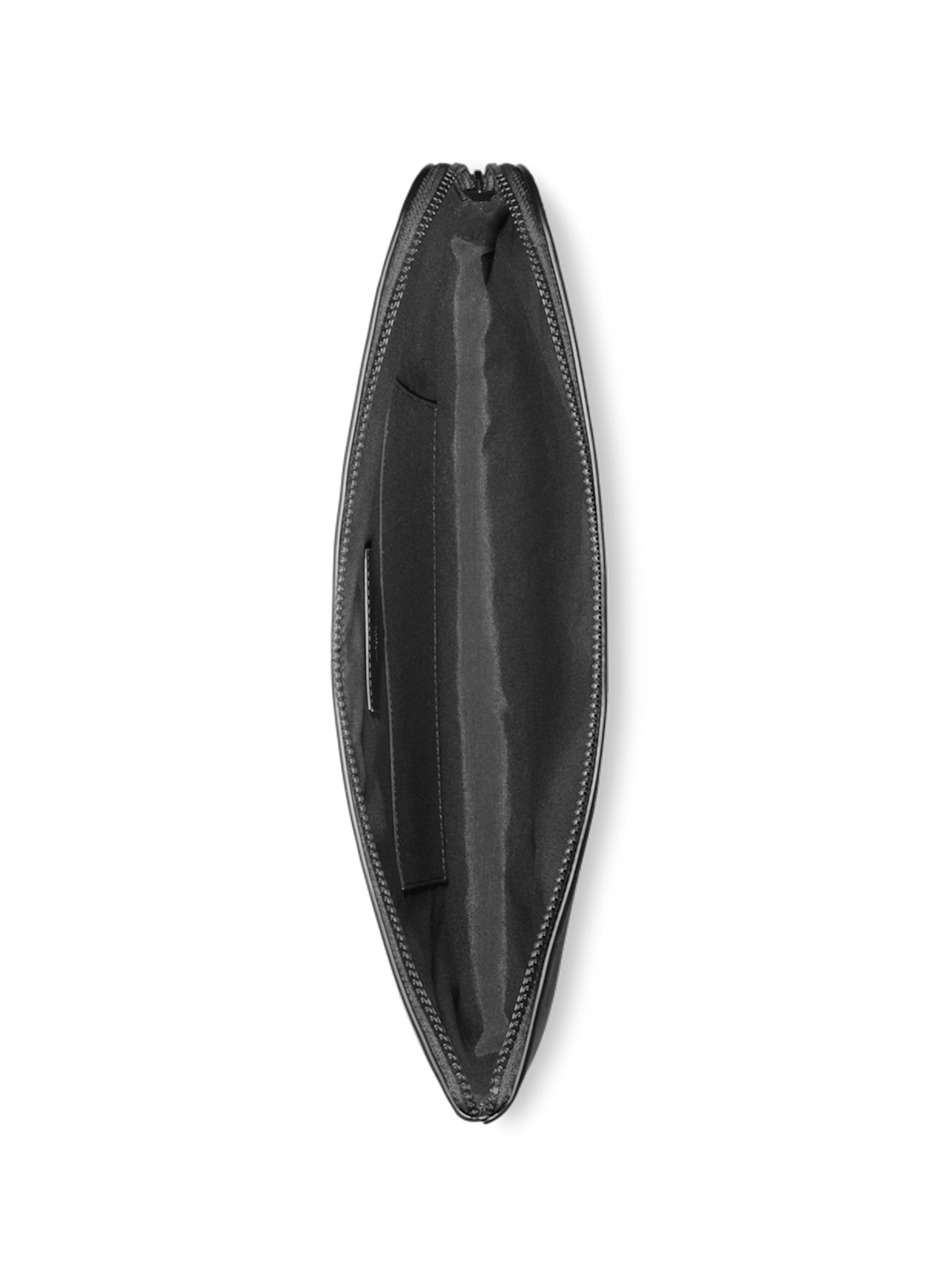 Textured leather clutch MONTBLANC Black