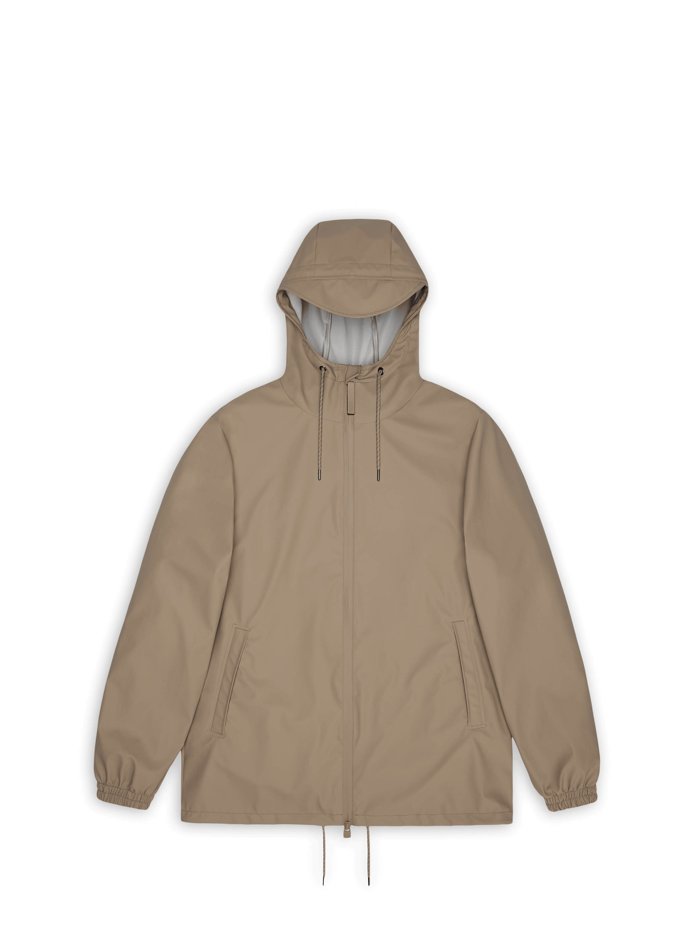 Veste imperméable à capuche RAINS Beige