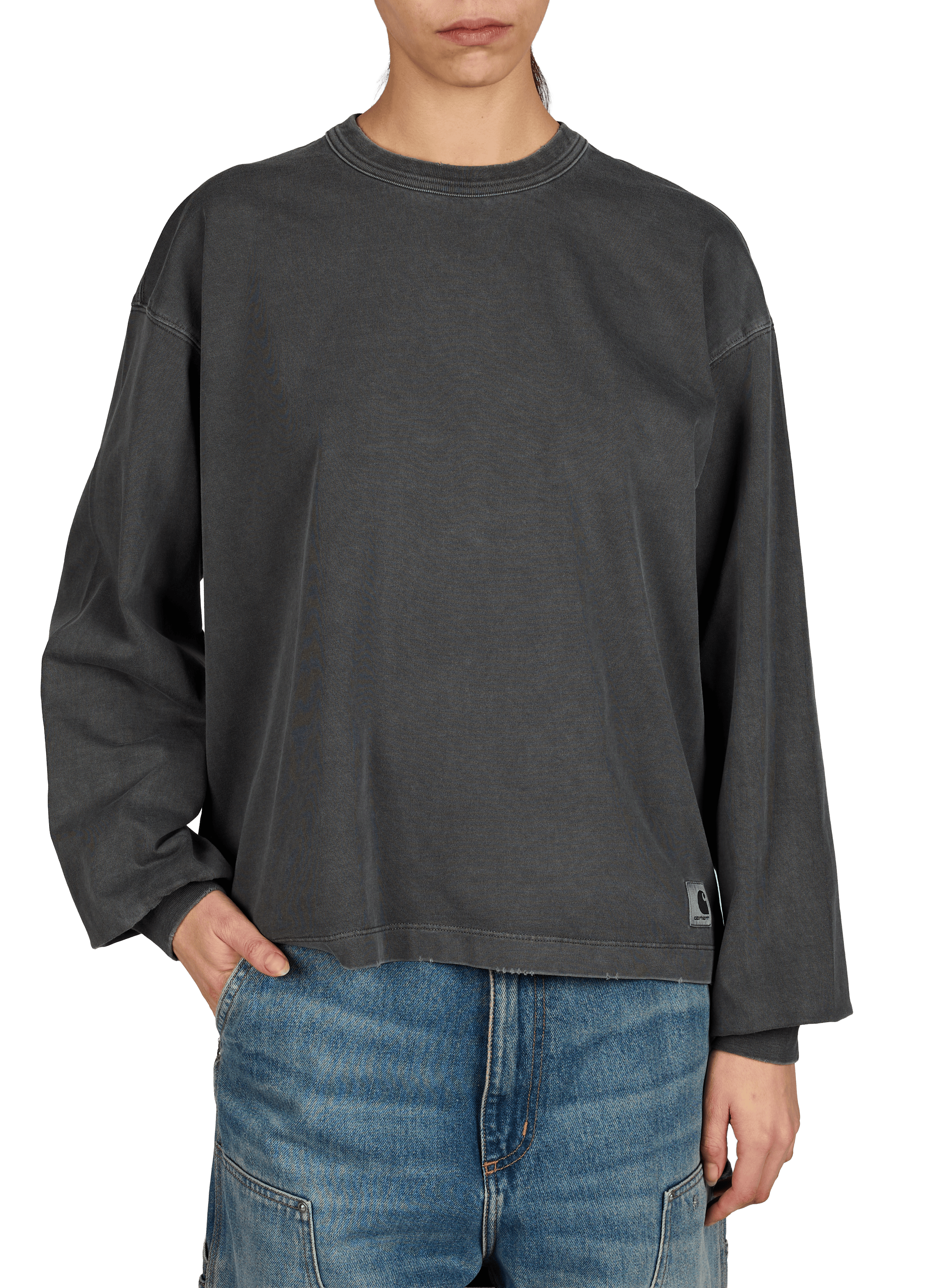 T-shirt à manches longues en coton CARHARTT WIP Noir