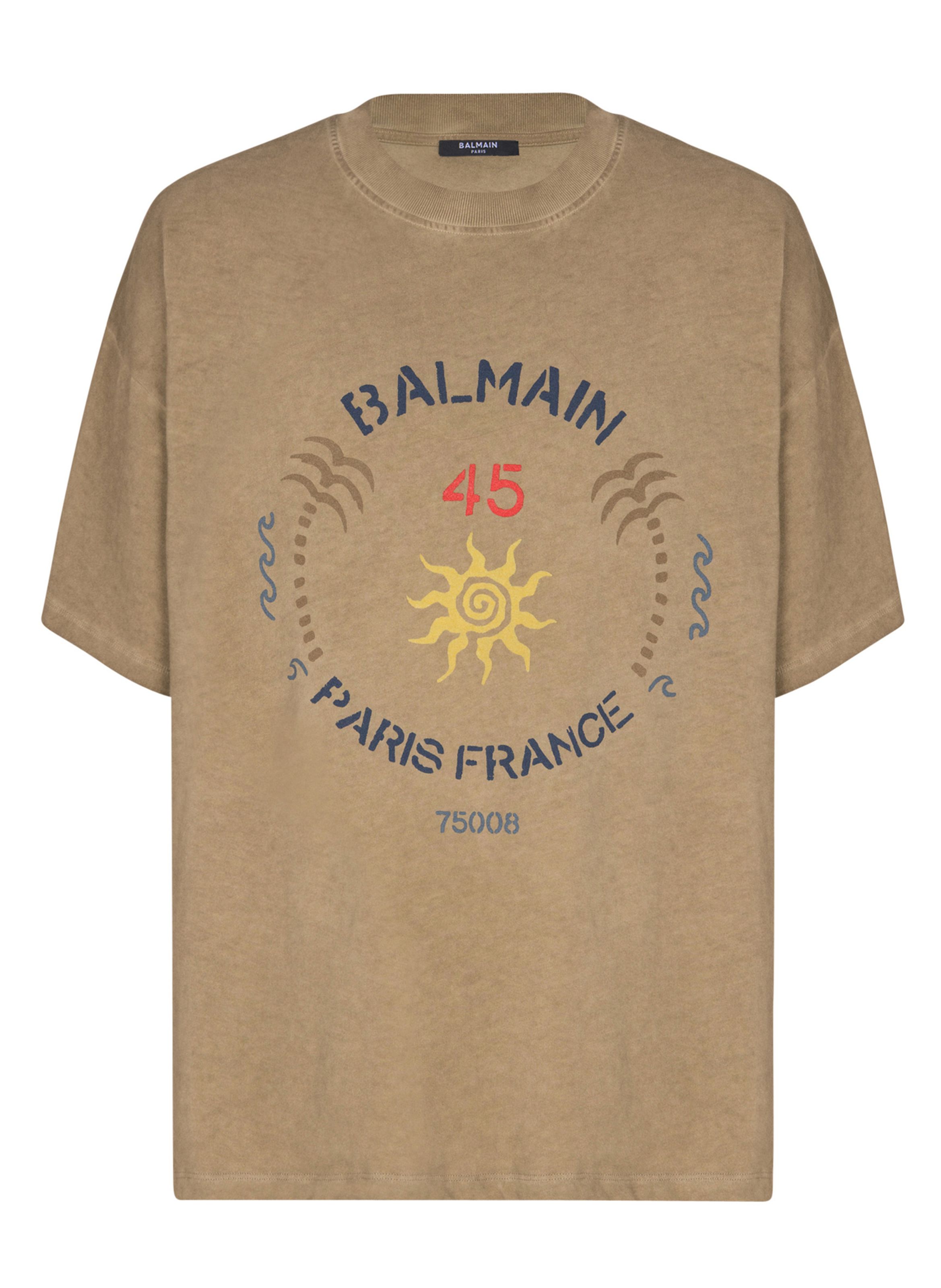T-shirt imprimé balmain club BALMAIN Beige