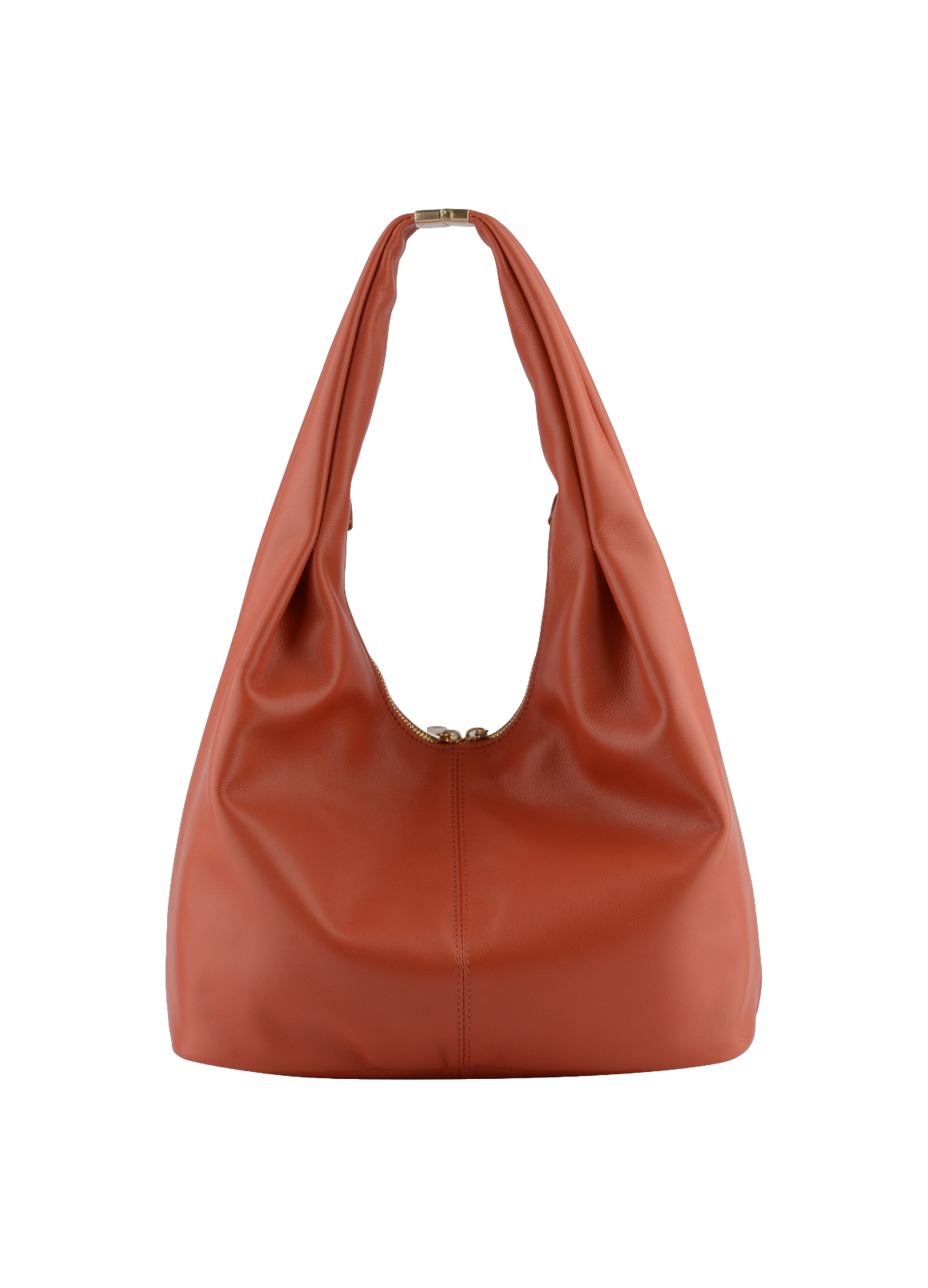 Arche | Sac besace hobo en cuir de vachette POURCHET Orange