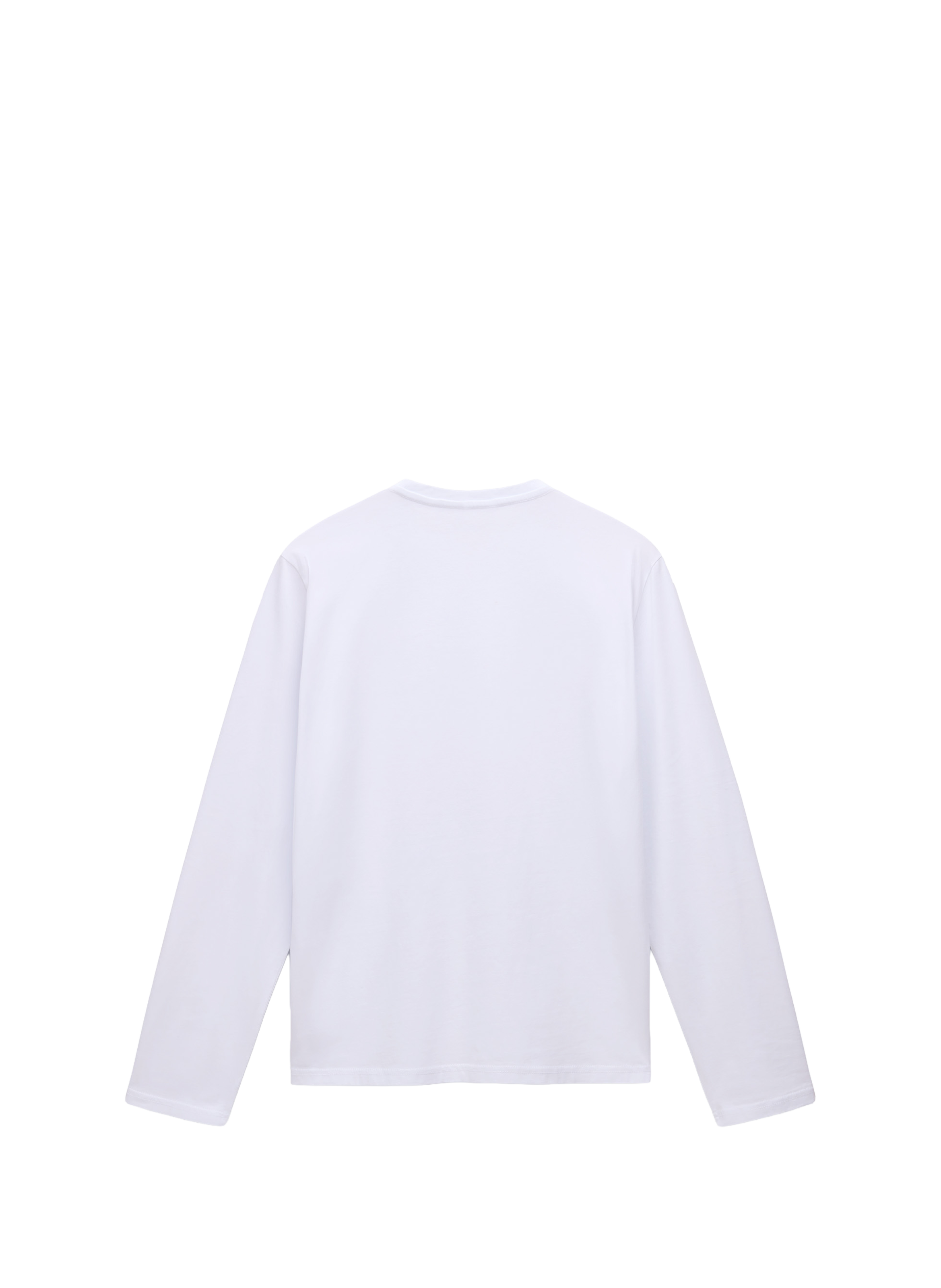 T-shirt manches longues en coton NAPAPIJRI Blanc