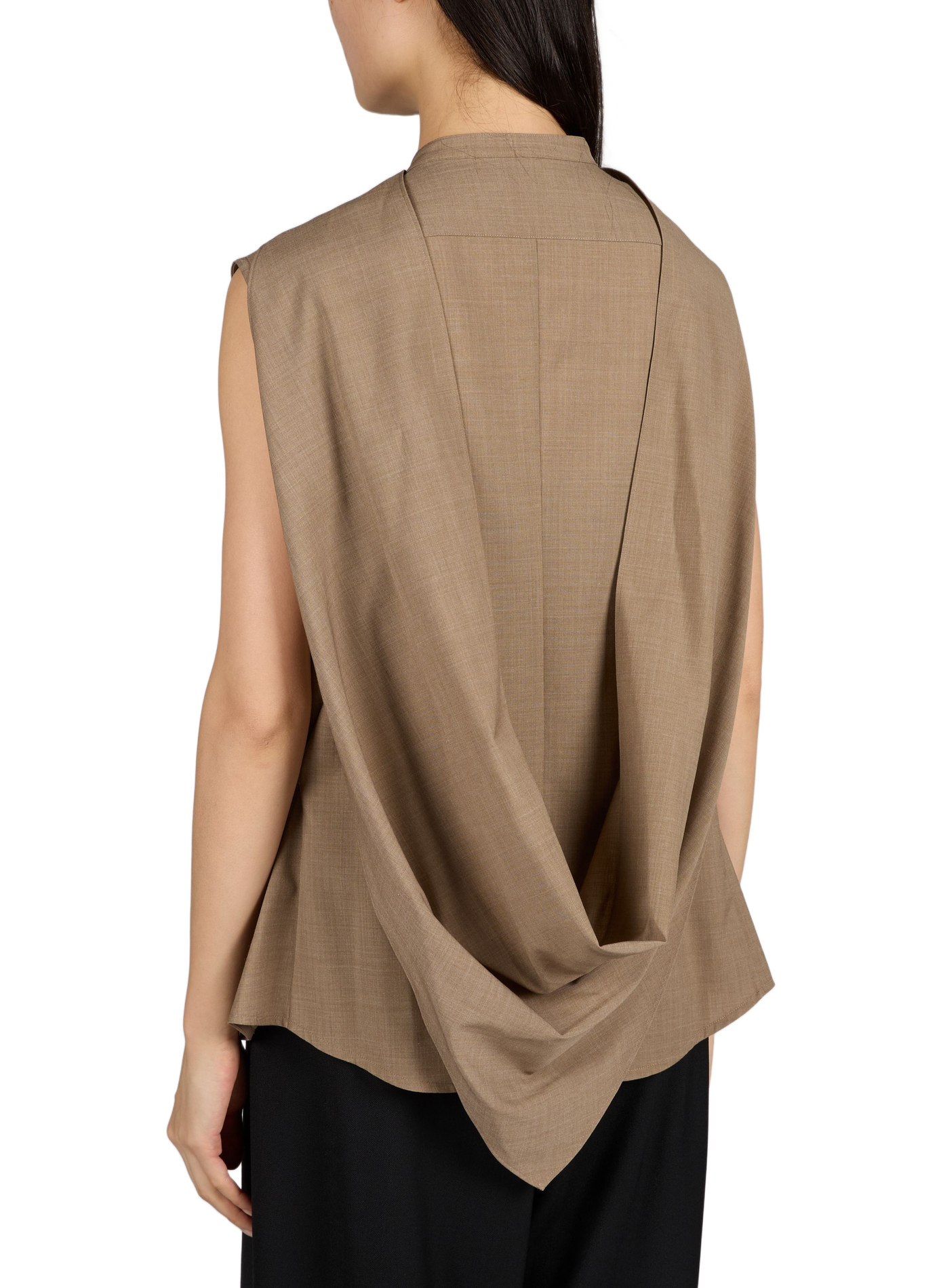 Sleeveless Flowy Shirt LE 17 SEPTEMBRE Brown