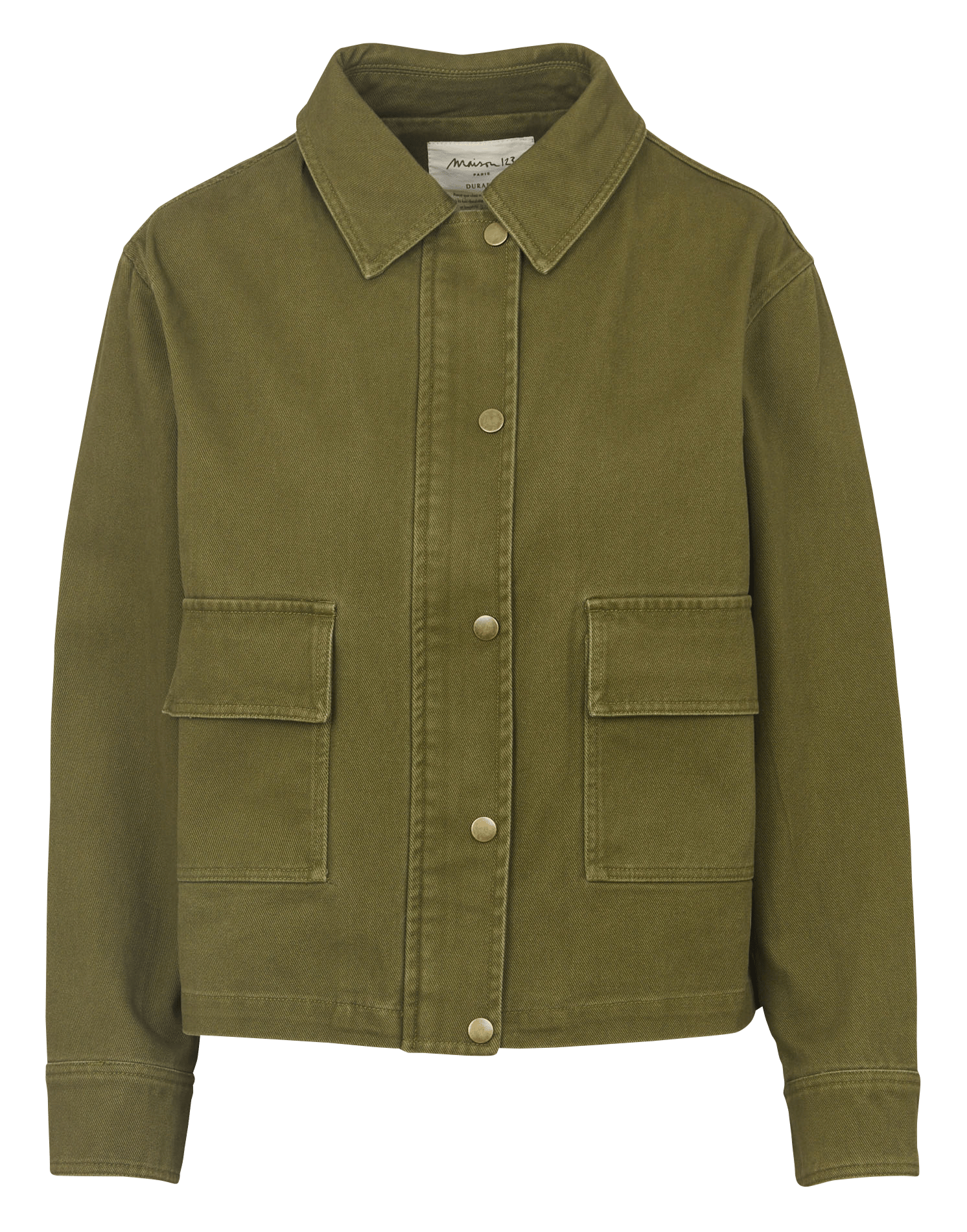 Veste col cassique en coton coco MAISON 123 Vert