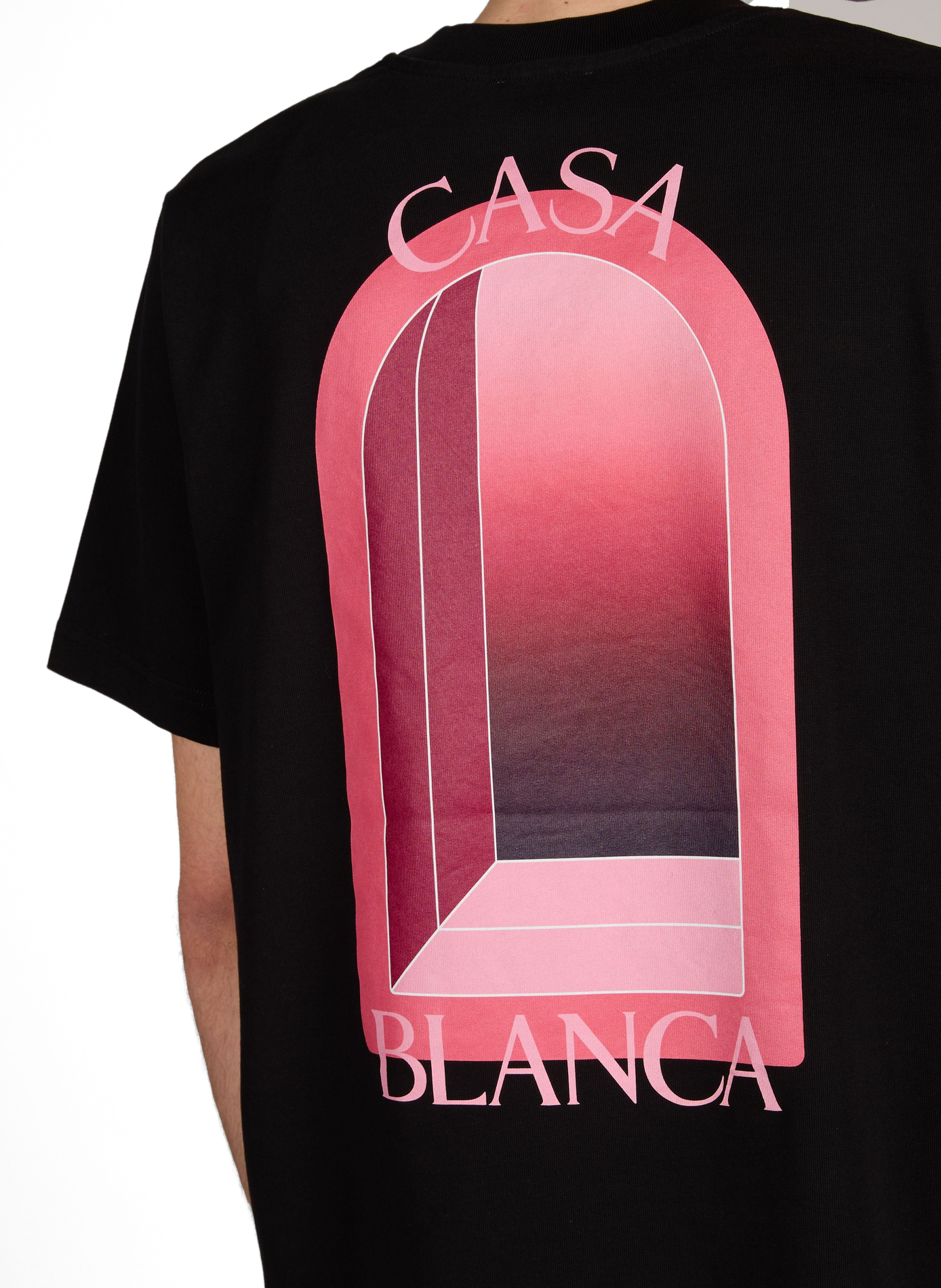 T-shirt imprimé à col rond en coton CASABLANCA PARIS Multicolore