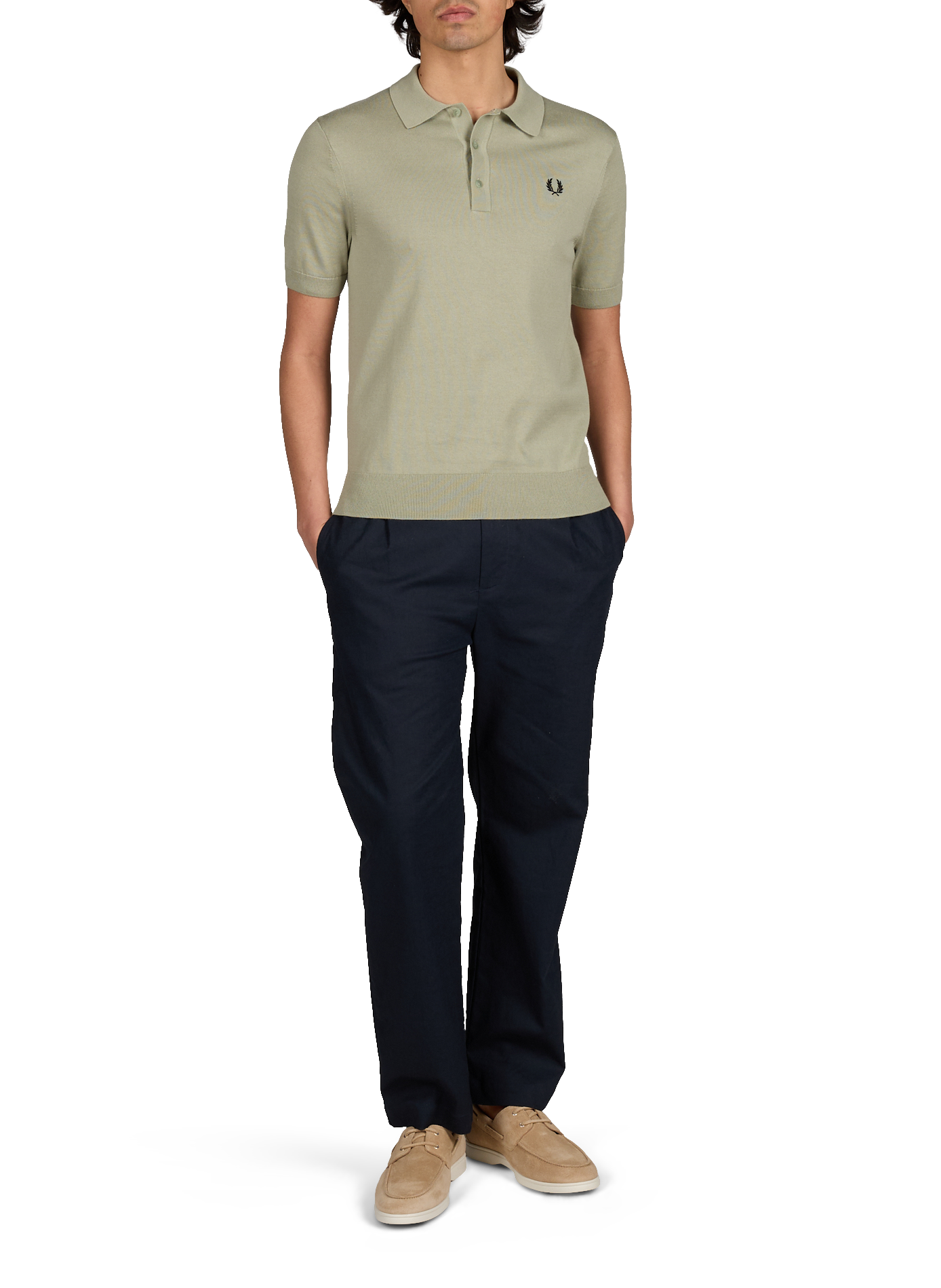 Suede loafers EDEN PARK Beige