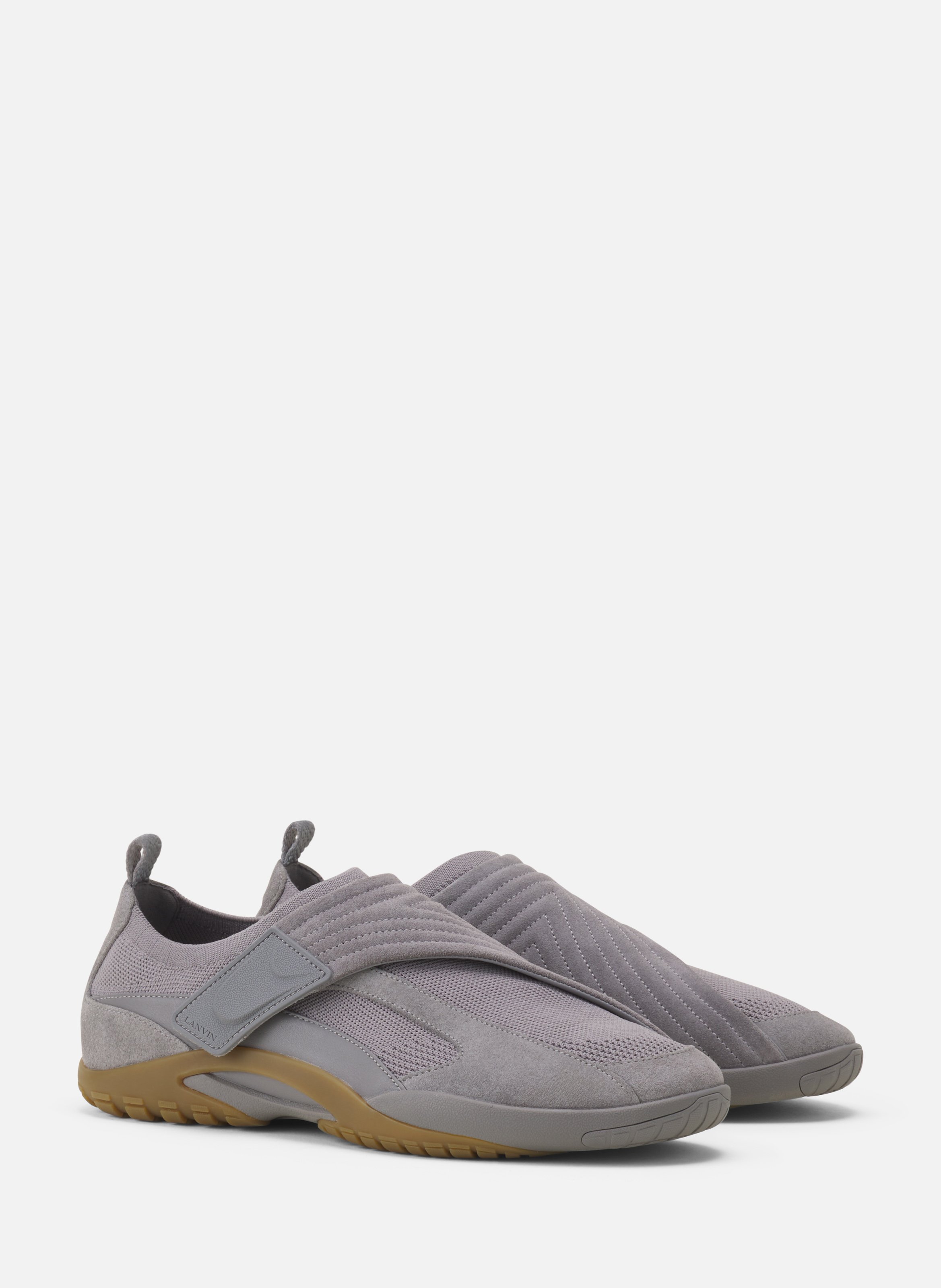Sneaker lnv1 en suede tricote LANVIN Gris