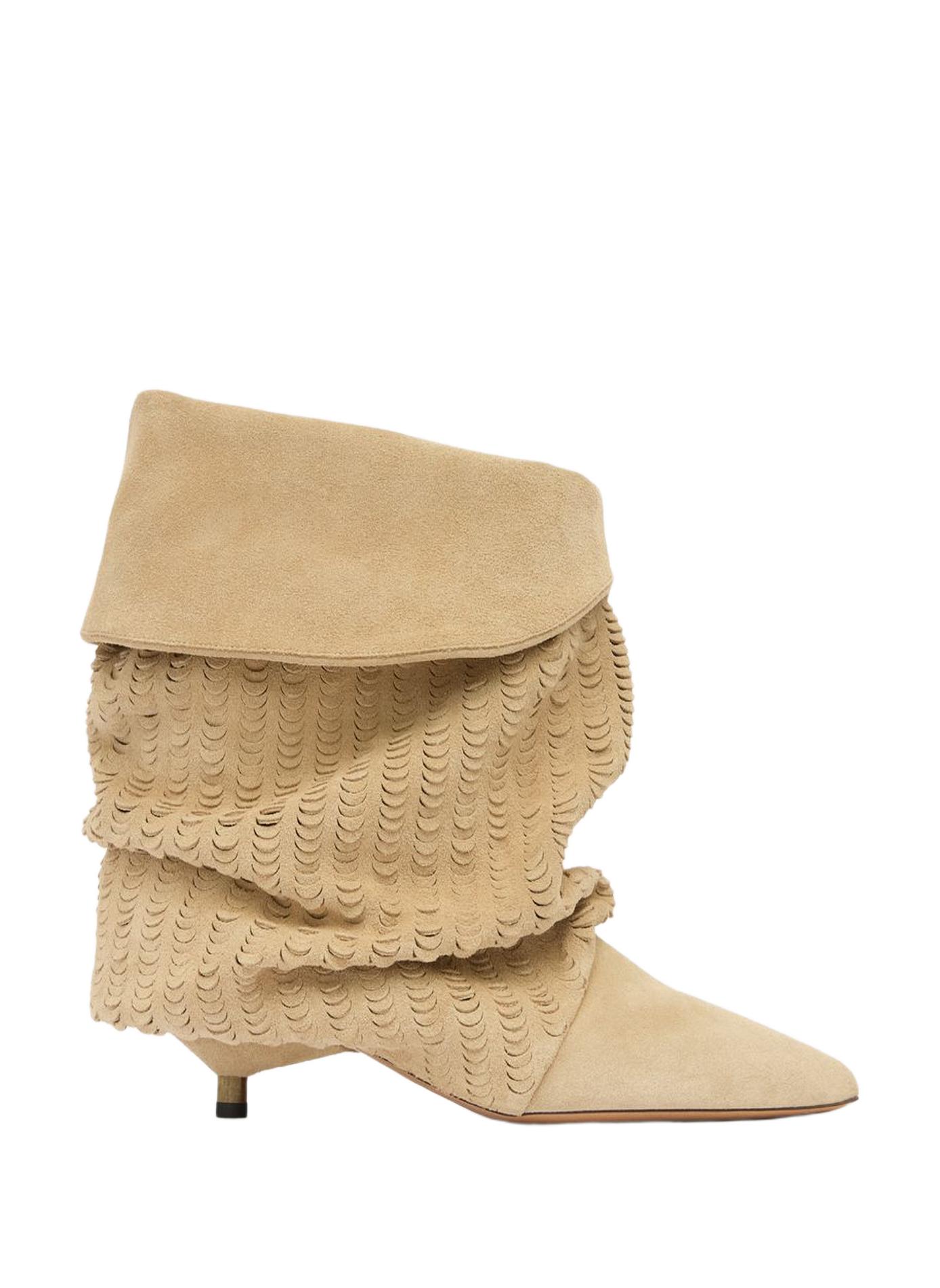 Perforated soft leather Edrik boots ISABEL MARANT Beige