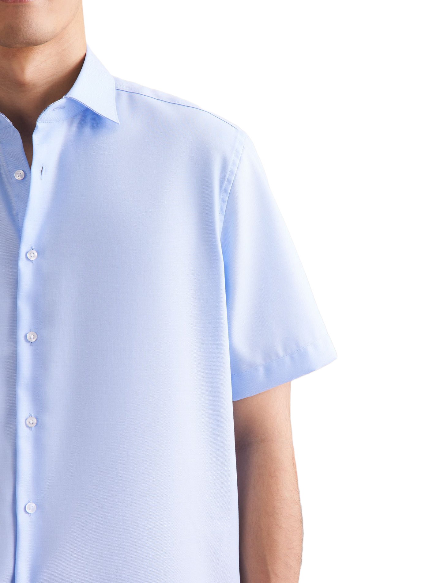 Chemise manches courtes en coton SEIDENSTICKER Bleu