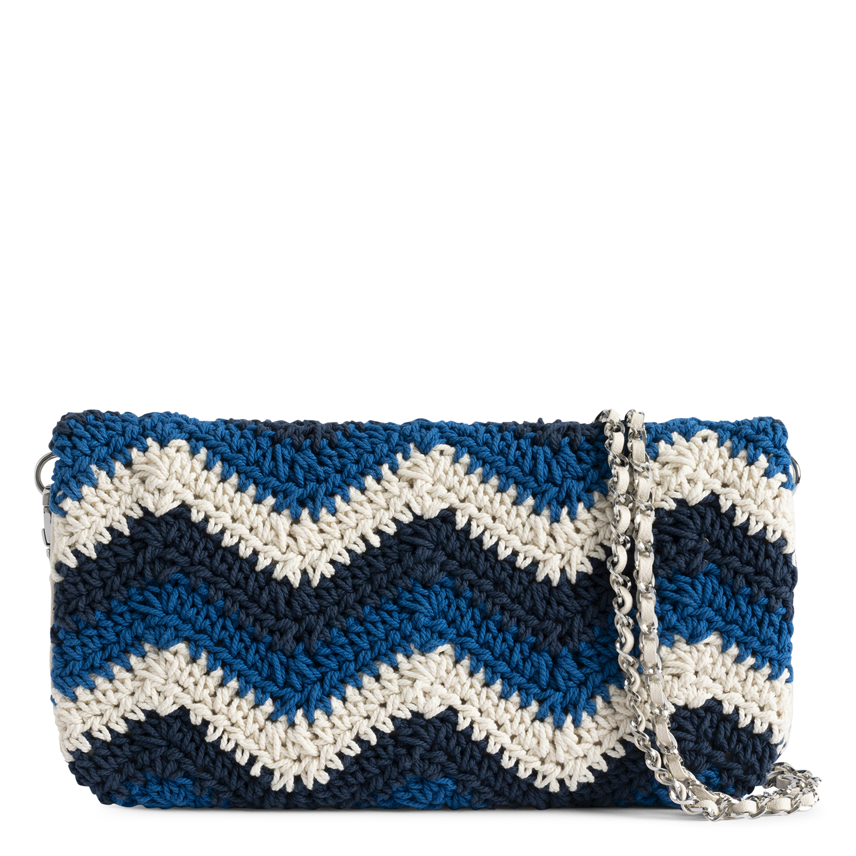 Pochette en coton macramé rock ZADIG&VOLTAIRE Blauw
