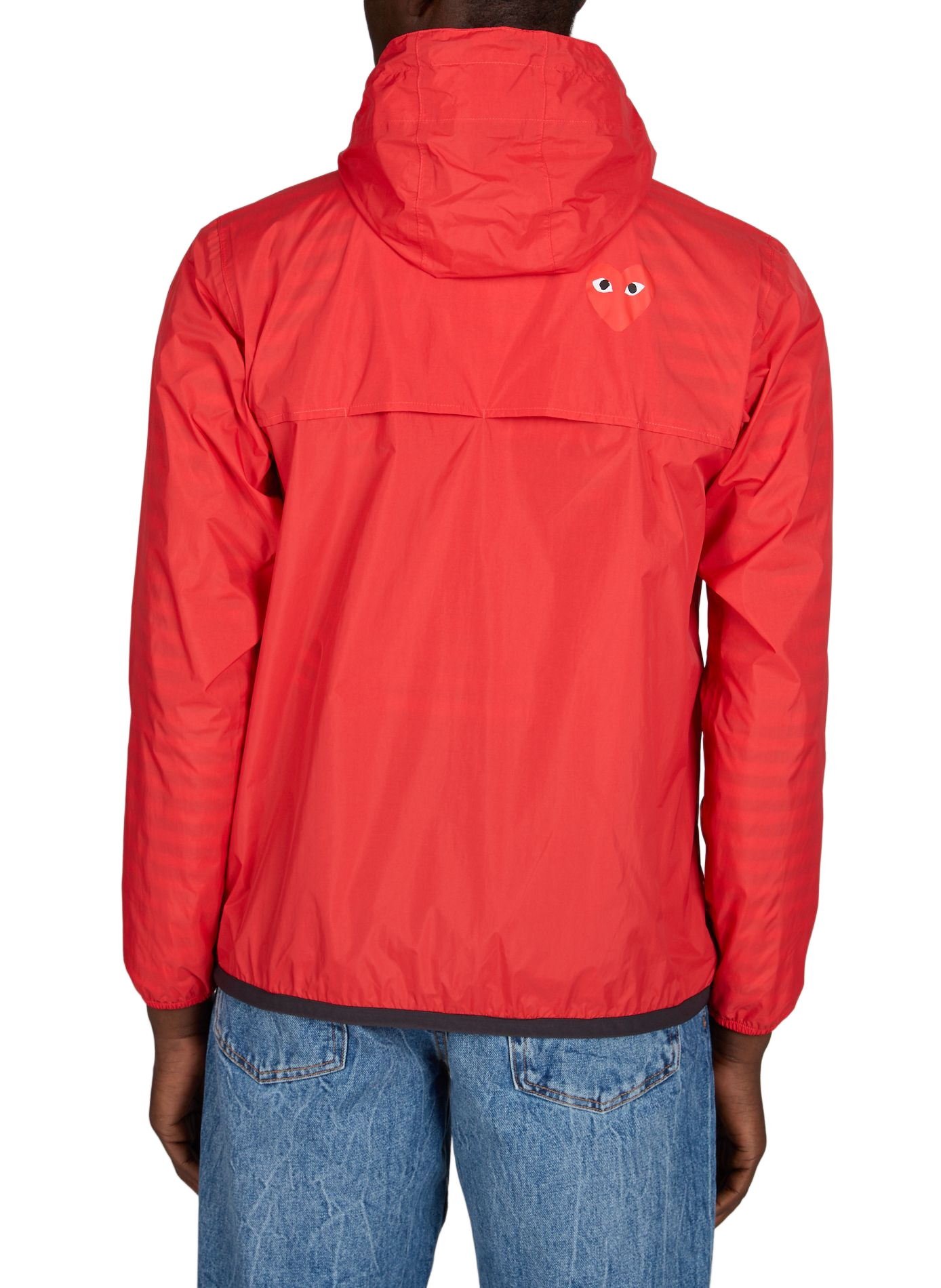 Waterdichte hoodie met capuchon COMME DES GARCONS PLAY Rood