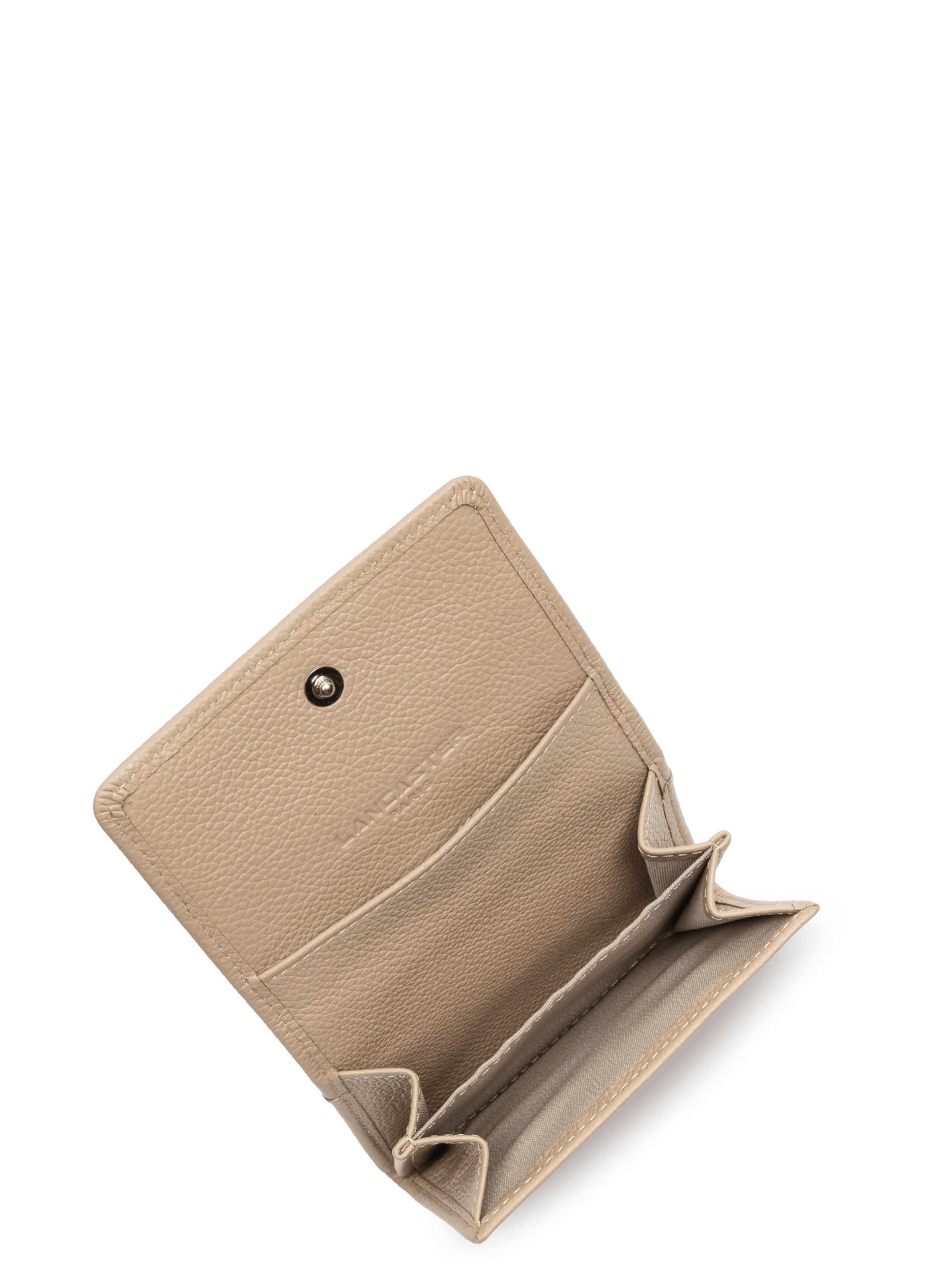 Card holder - foulonné pm LANCASTER Beige