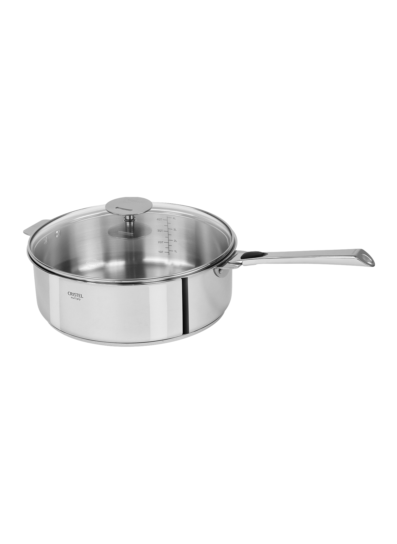 Sauteuse Casteline en inox CRISTEL Gris