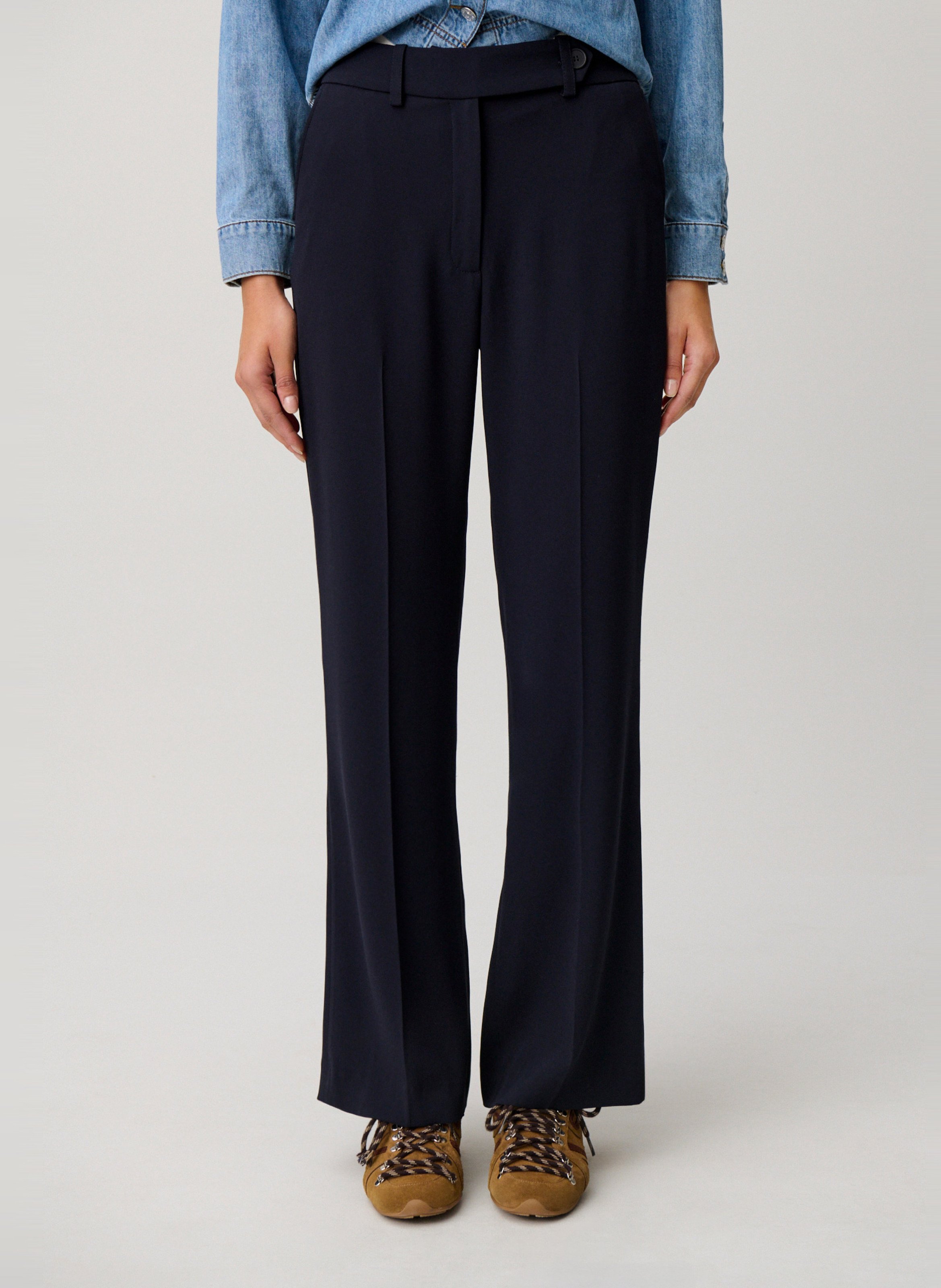 Pantalon droit CLAUDIE PIERLOT Bleu