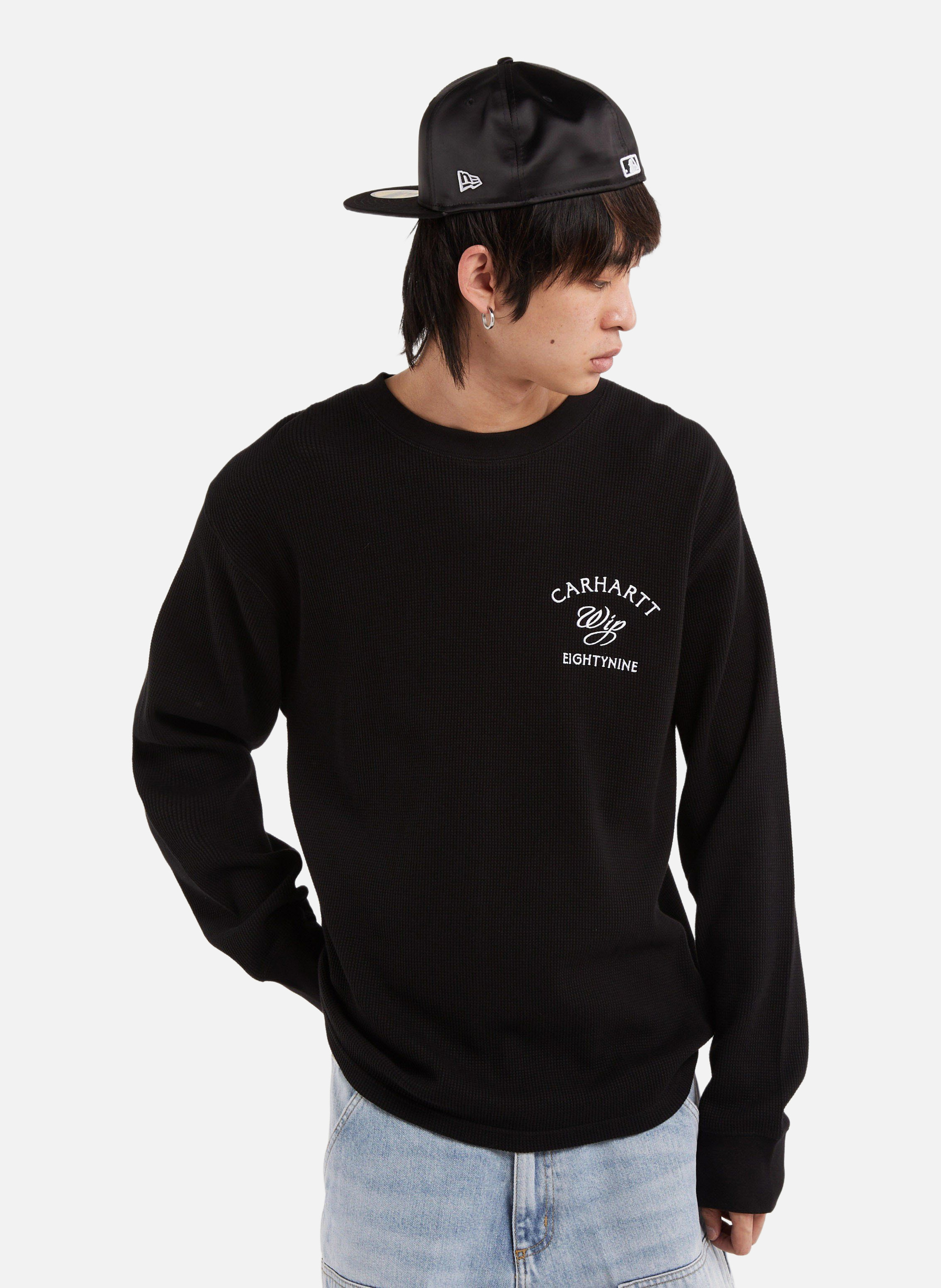 T-shirt l/s eightynine waffle t-shirt CARHARTT WIP Noir