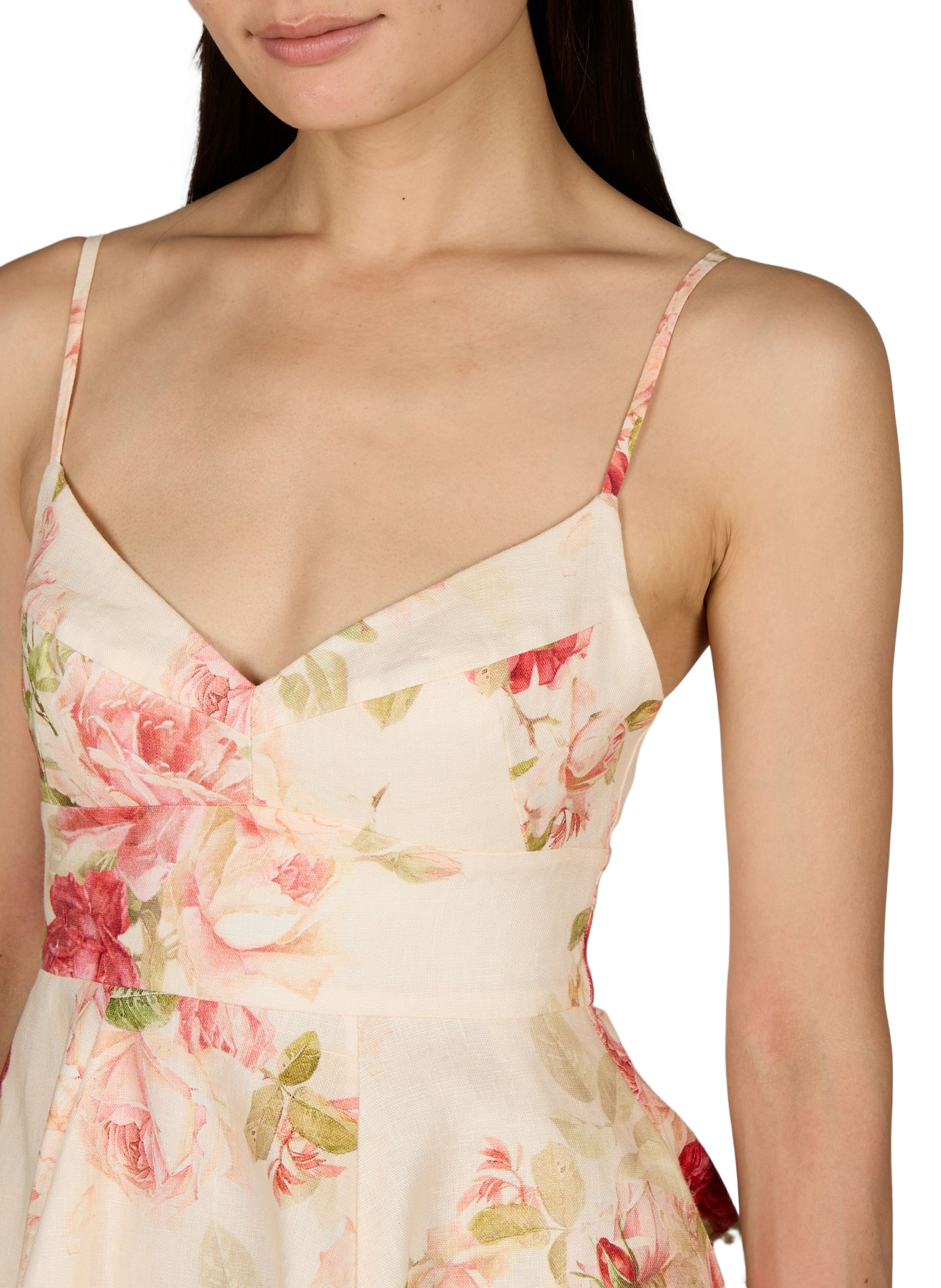 Short dress with floral print ZIMMERMANN Pink