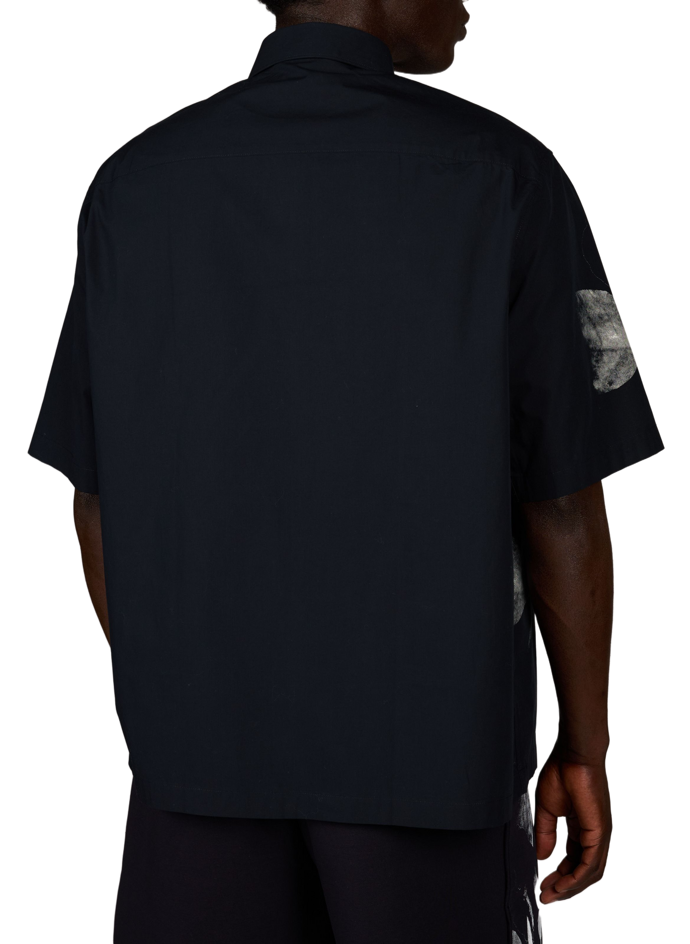 Straight Cotton Shirt with Pattern ARMANI EXCHANGE Blue