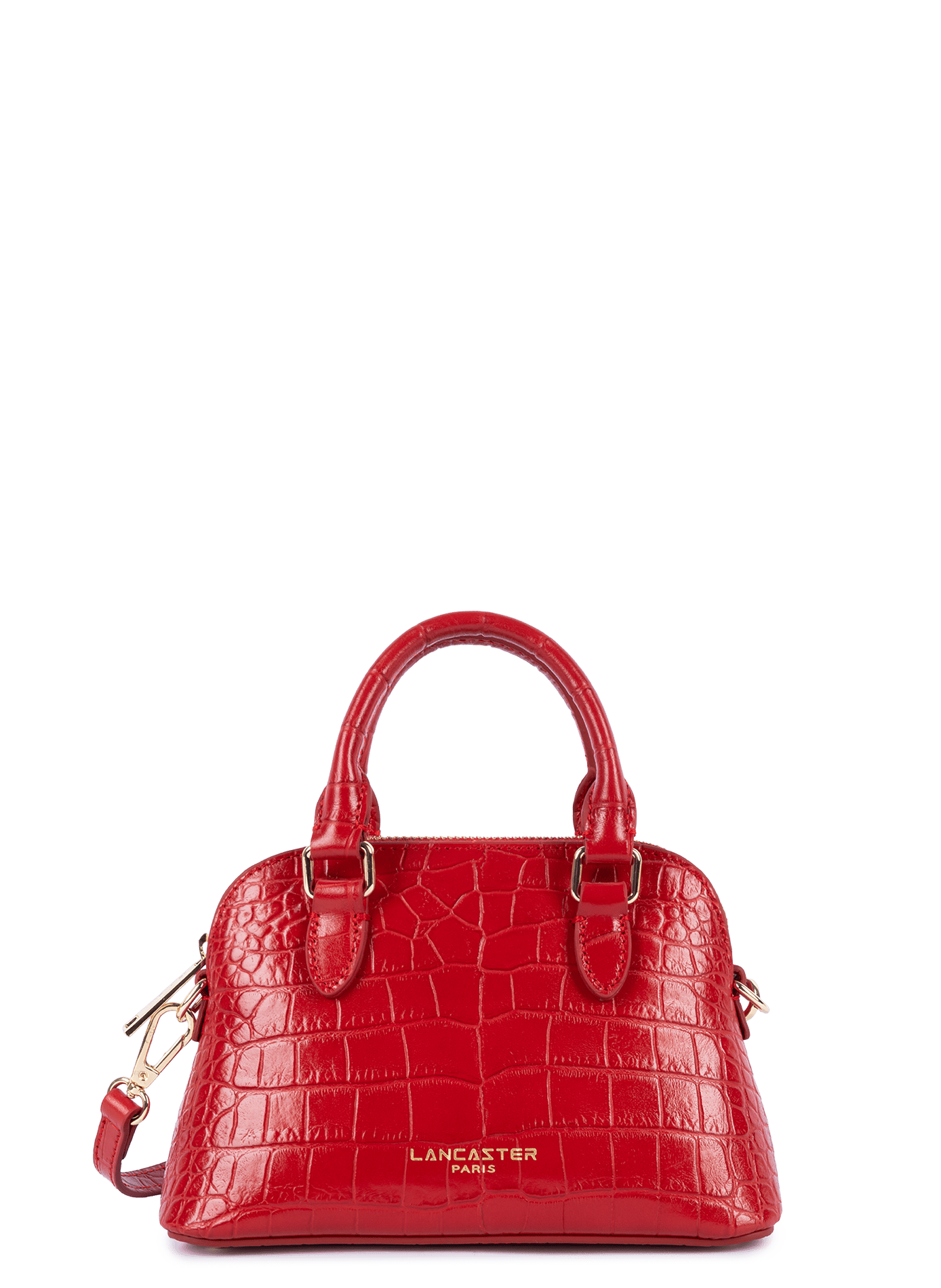 Petit sac demi lune - exo LANCASTER Rouge