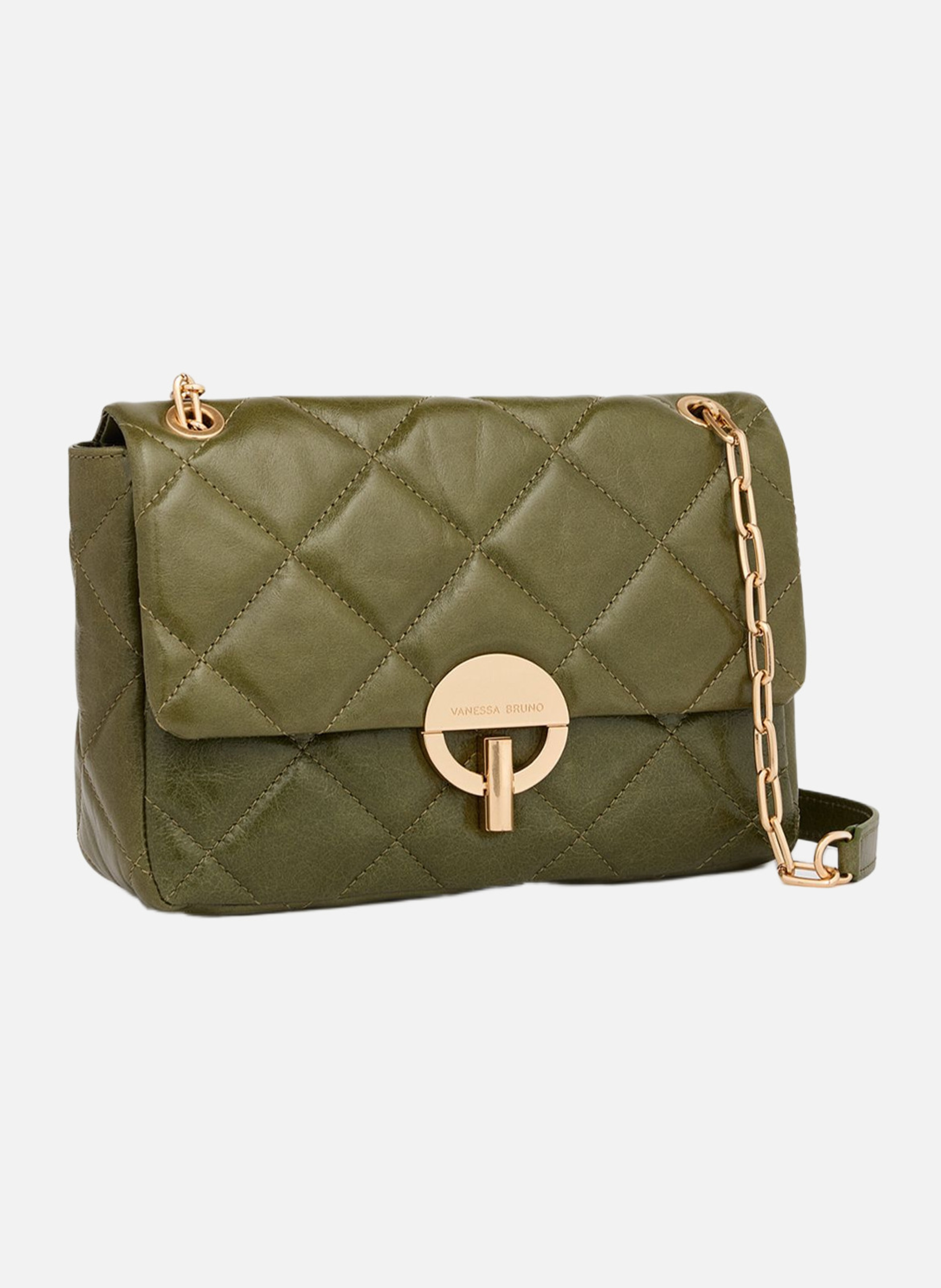 Grand sac moon en cuir VANESSA BRUNO Vert