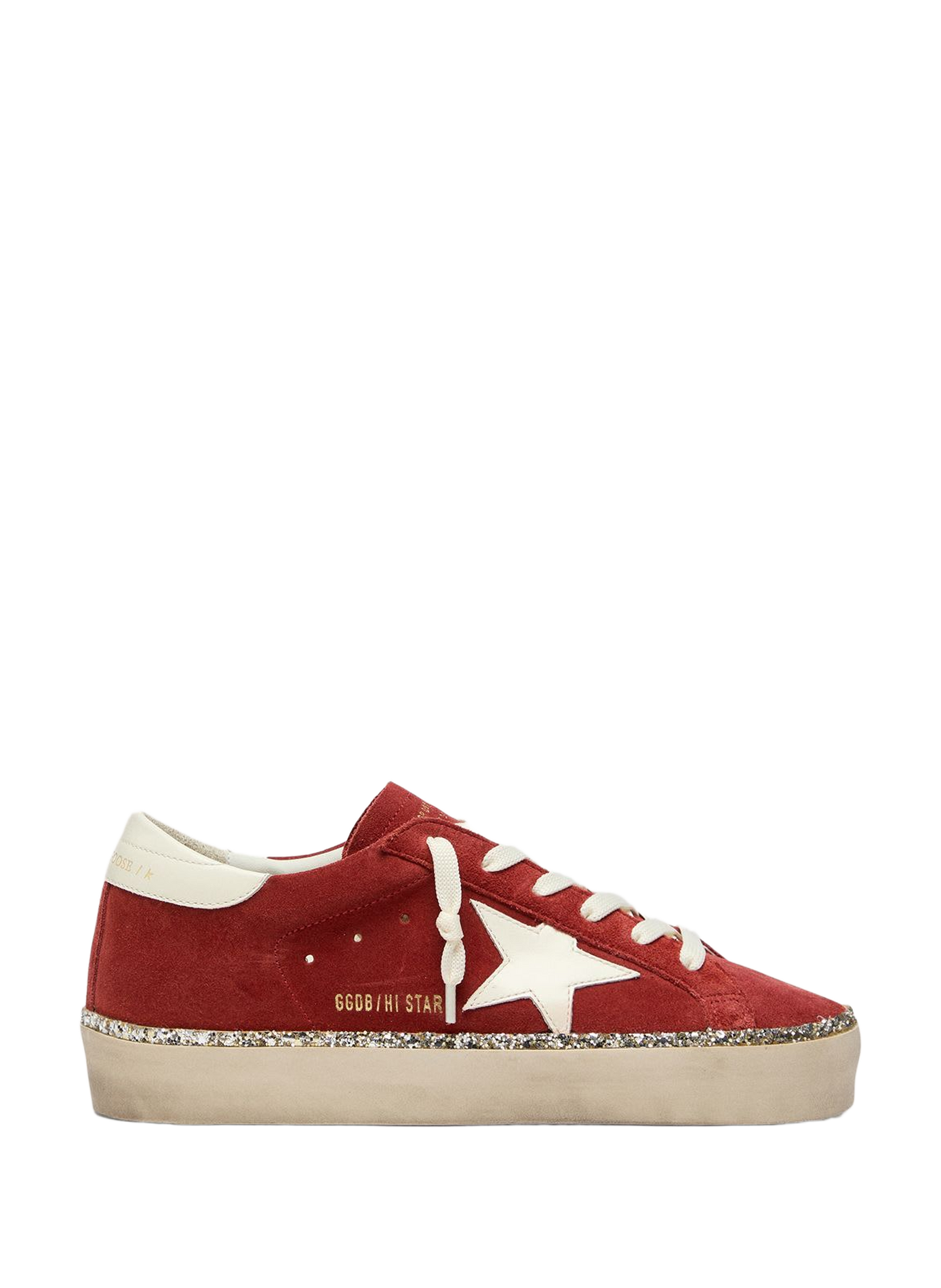 Hi Star sneakers van suède leer met glitter GOLDEN GOOSE Veelkleurig