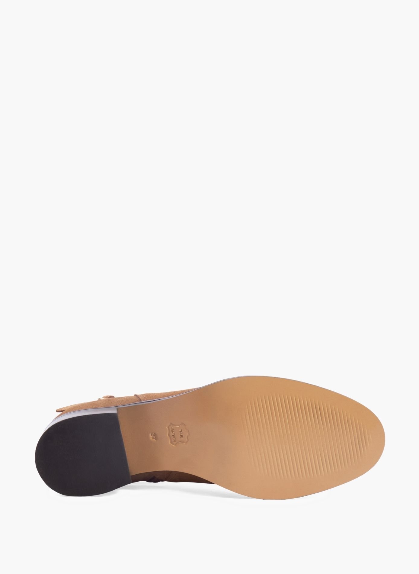 Bottines cavalières cuir daim JULES & JENN Marron