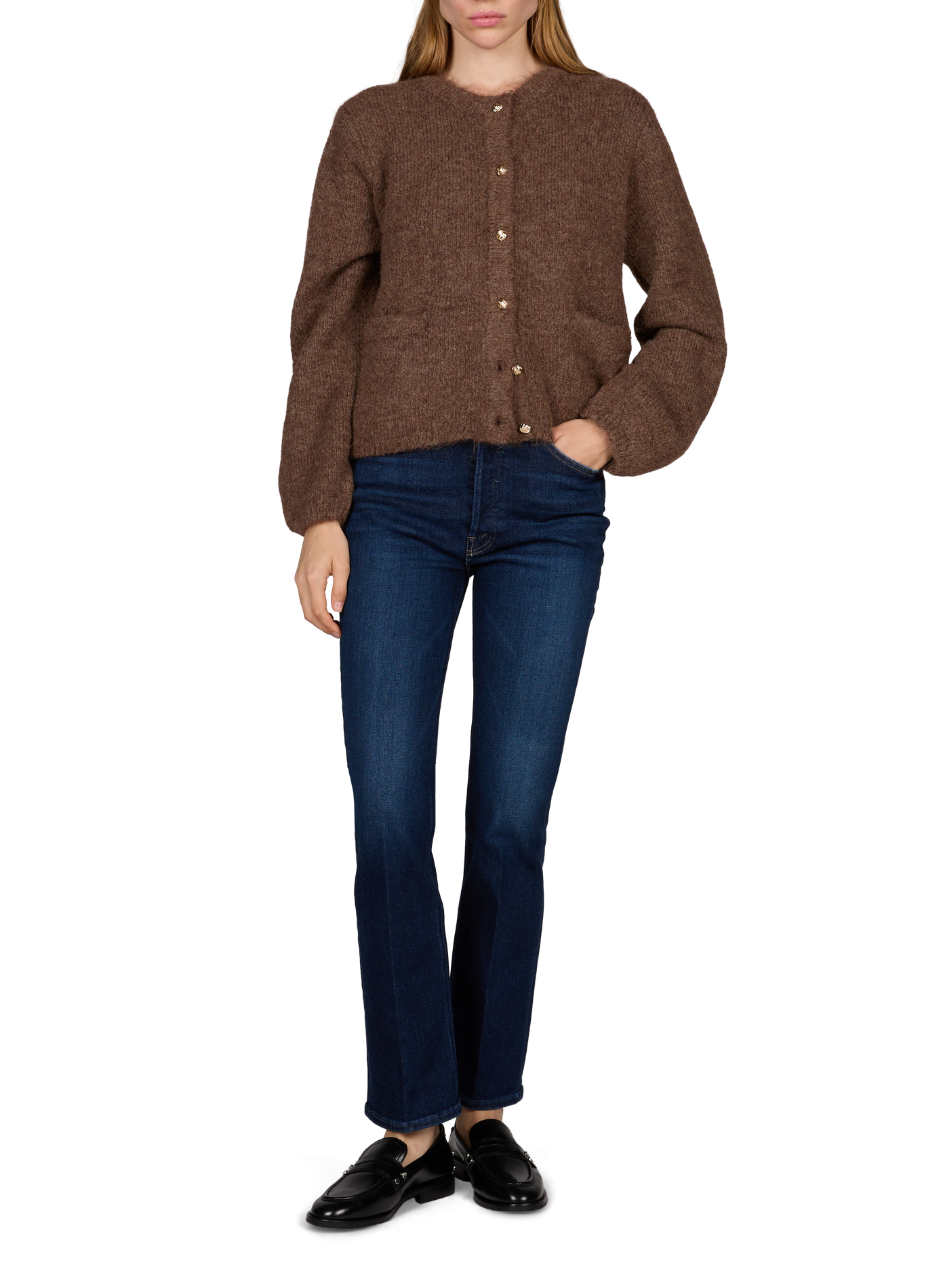 Weiter Cardigan OBJECT Braun