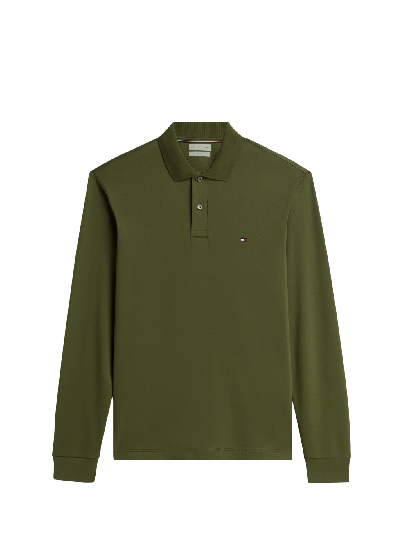 Long sleeve polo shirt TOMMY HILFIGER Green