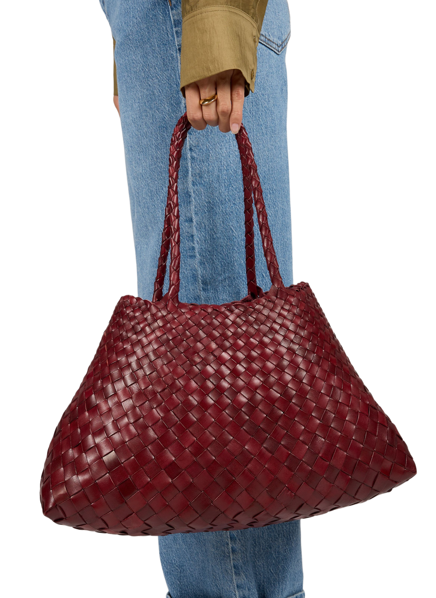 Santa Croce Big tote bag DRAGON DIFFUSION Red