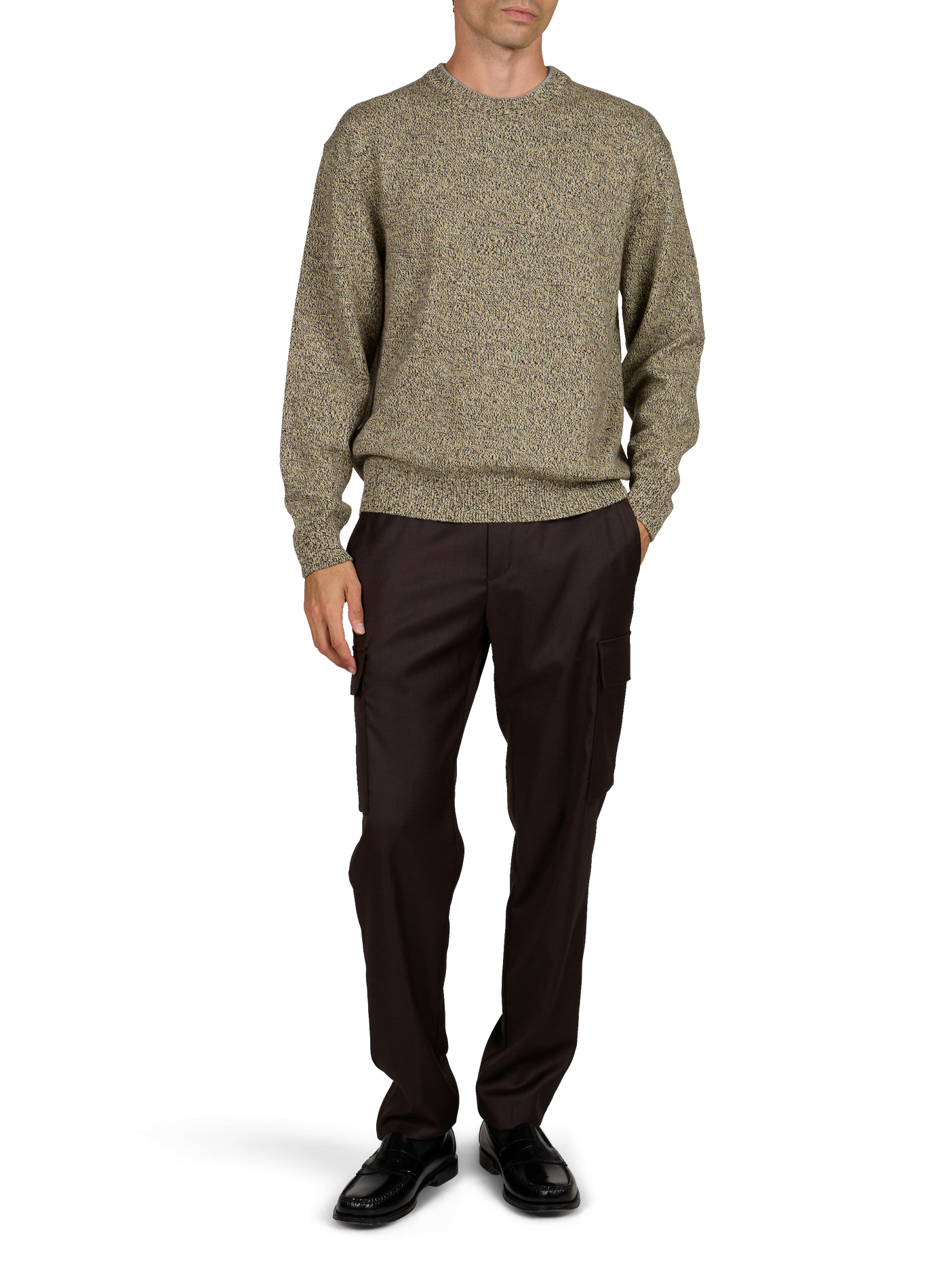 Ruime Moulin-trui met ronde hals van merinowol JACQUEMUS Beige