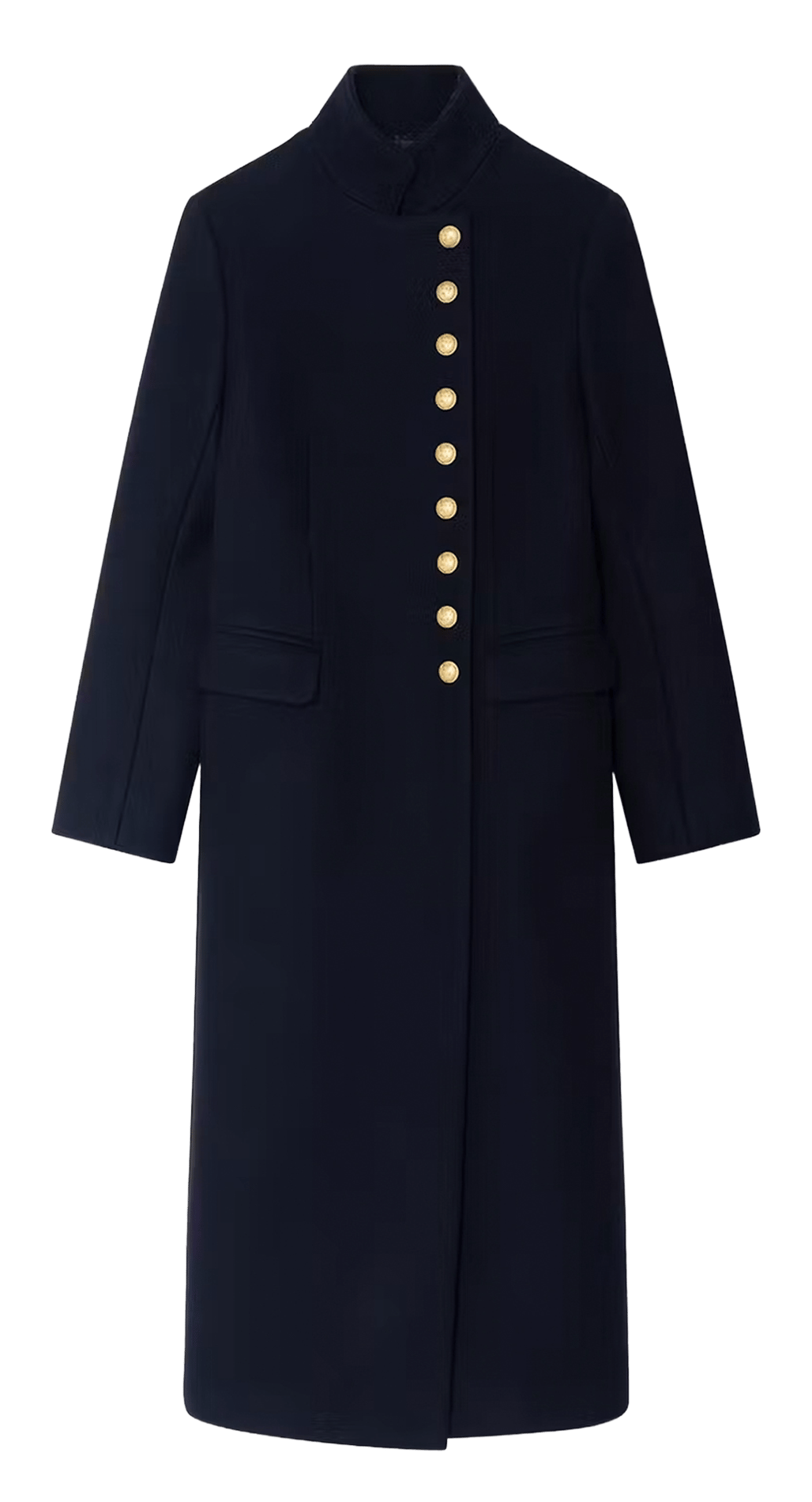 Meril jas met opstaande kraag van gemengde wol ZADIG&VOLTAIRE Blauw