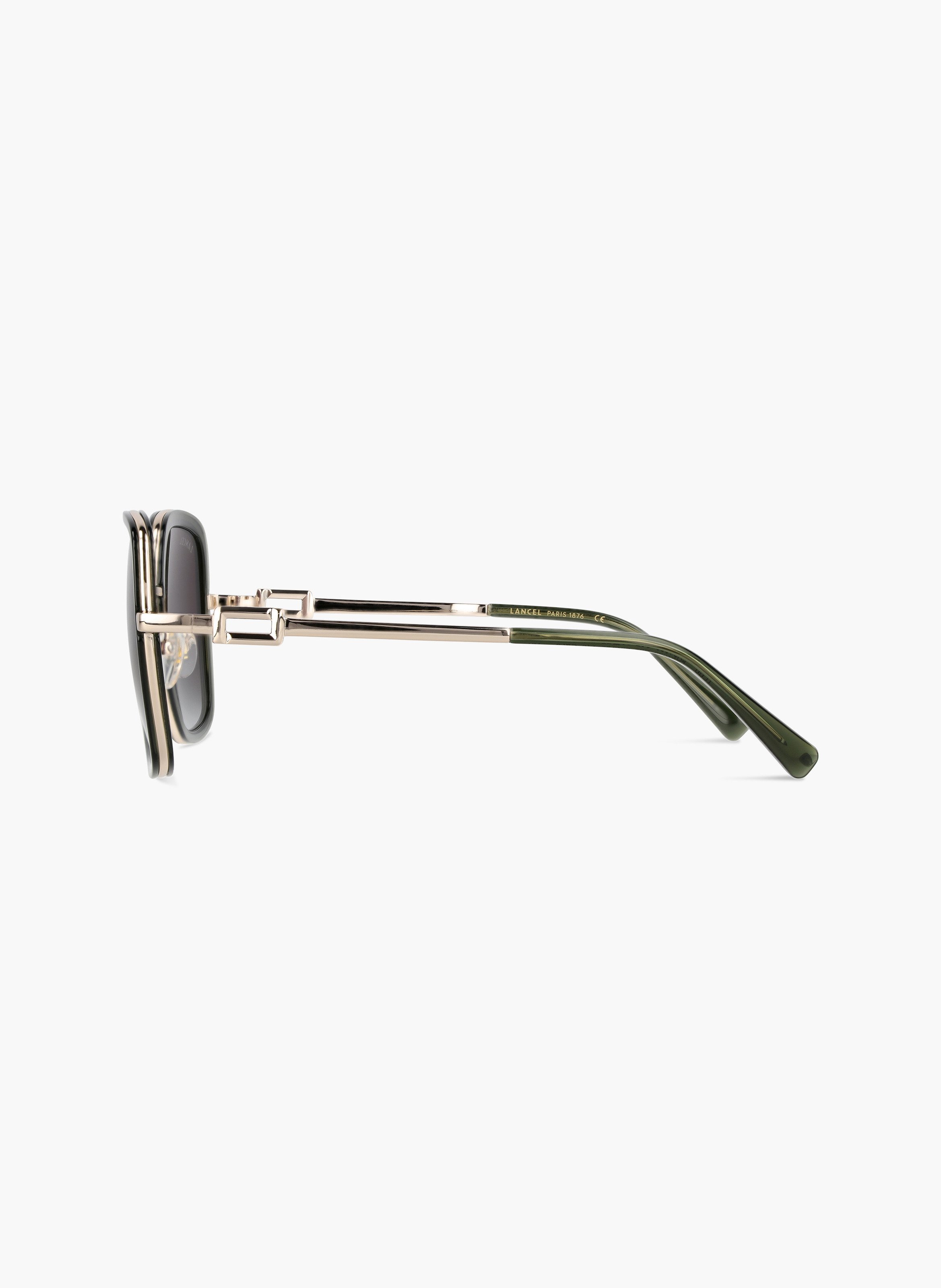 Zonnebril Tess van Lancel van acetaat LANCEL Groen