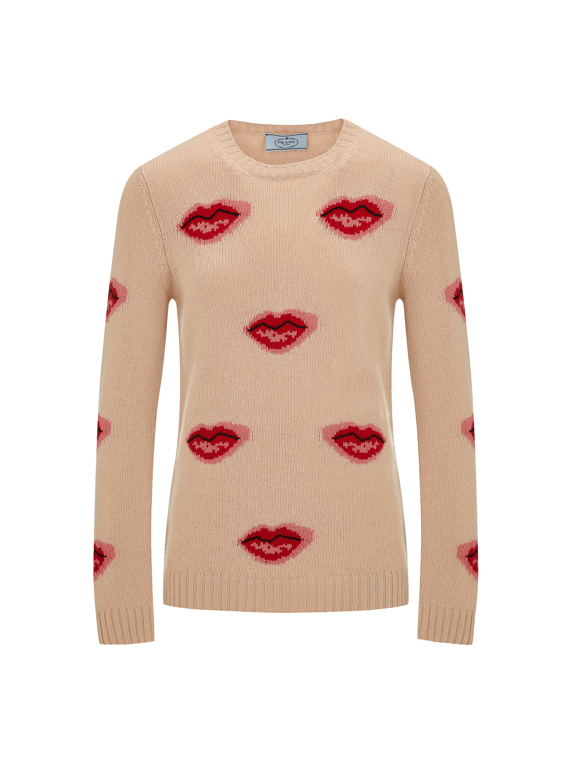PRADA New wool and cashmere jumper Beige