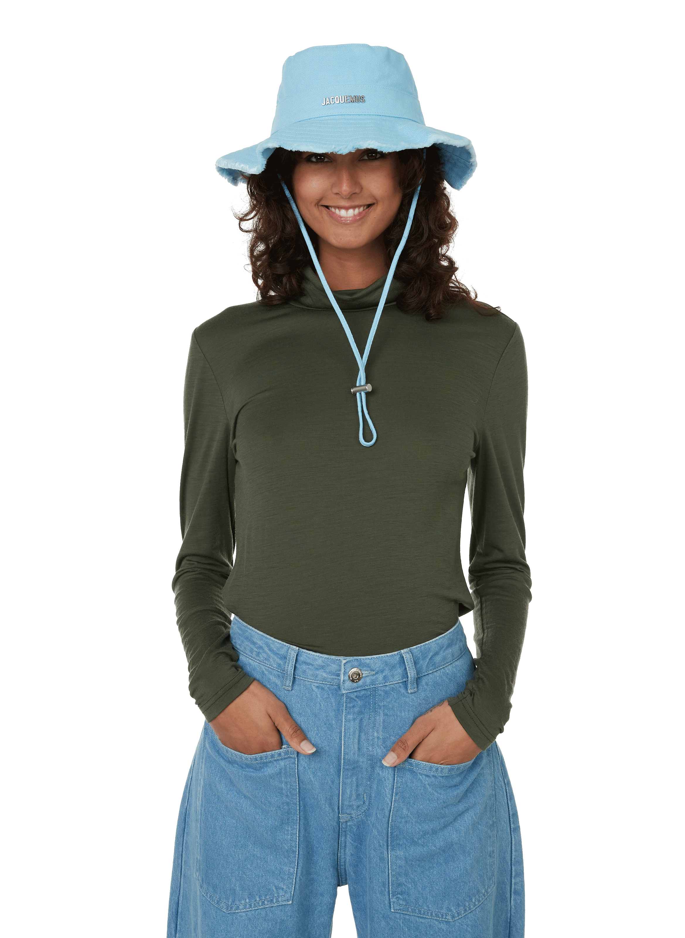 Wool turtleneck jumper GESTUZ Green