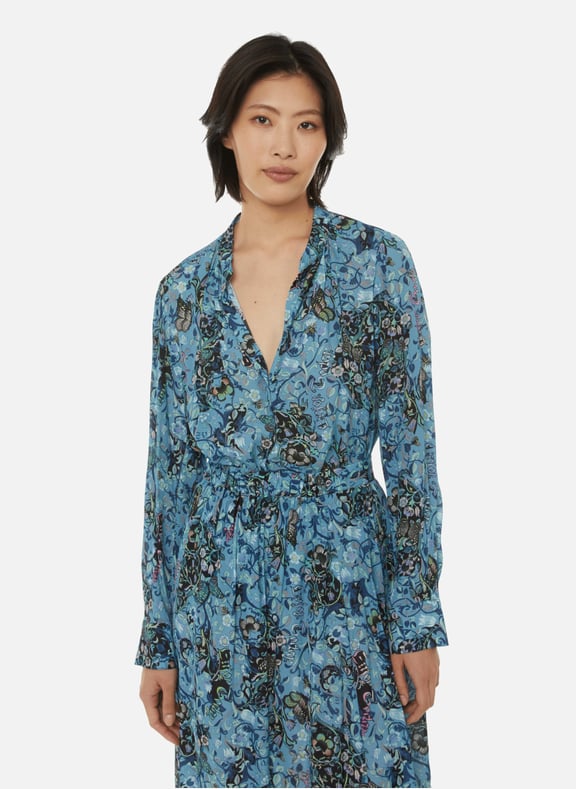 Chemisier Tink Bohemian Bleu by ZADIG&VOLTAIRE ZADIG&VOLTAIRE Chemisier Tink Bohemian Bleu