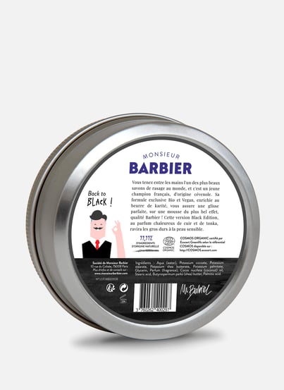 BETTER SHAVE - Black Edition shaving soap MONSIEUR BARBIER BETTER SHAVE - Black Edition shaving soap MONSIEUR BARBIER
