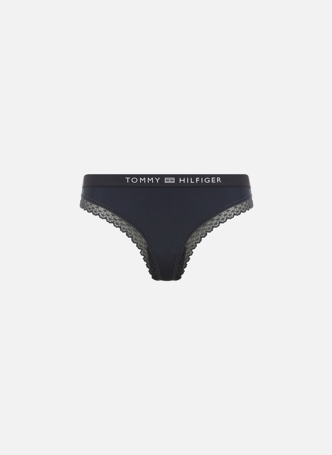 Tommy Hilfiger Women's Thong, Black (Black) : : Fashion