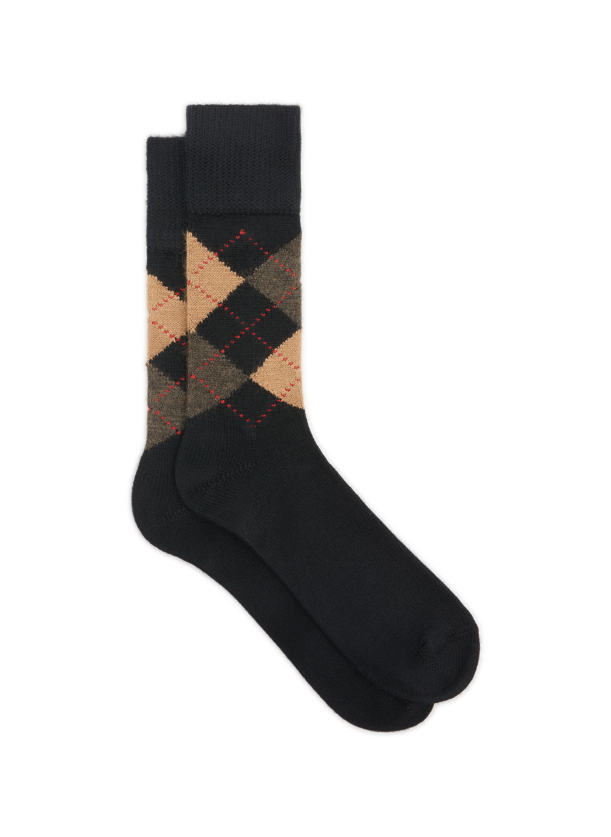 Lot De 6 Paires De Chaussettes à Carreaux Losange - 80% Coton - Pour Hommes Et Femmes, Taille Unique Élastique