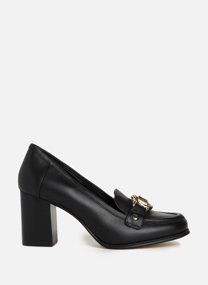 Leather heeled loafers  MMK