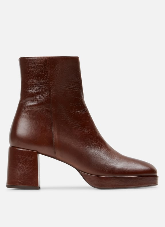 Bottines en cuir vanves Marron by JONAK JONAK Bottines en cuir vanves Marron