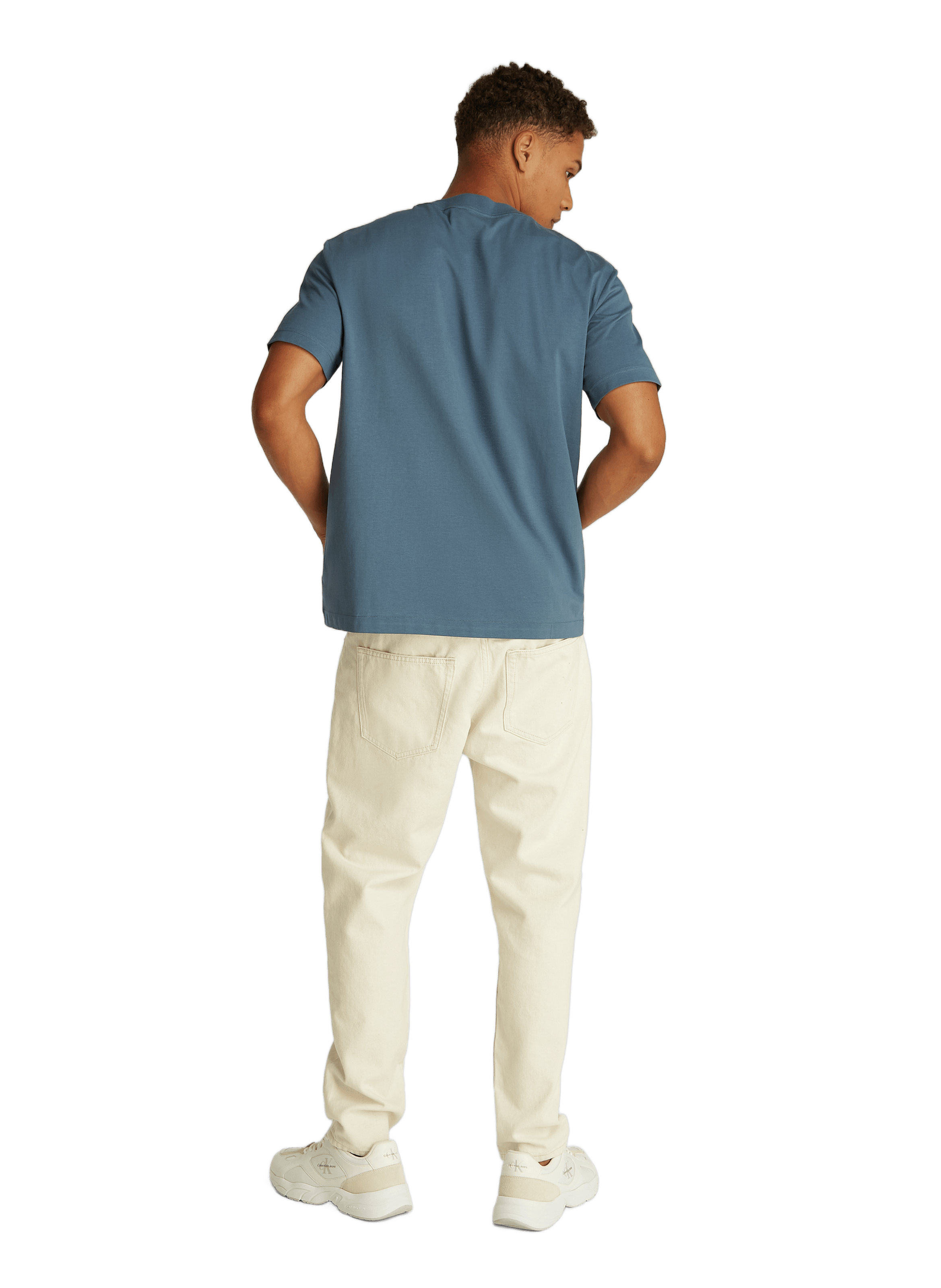 Cotton T-shirt CALVIN KLEIN Blue